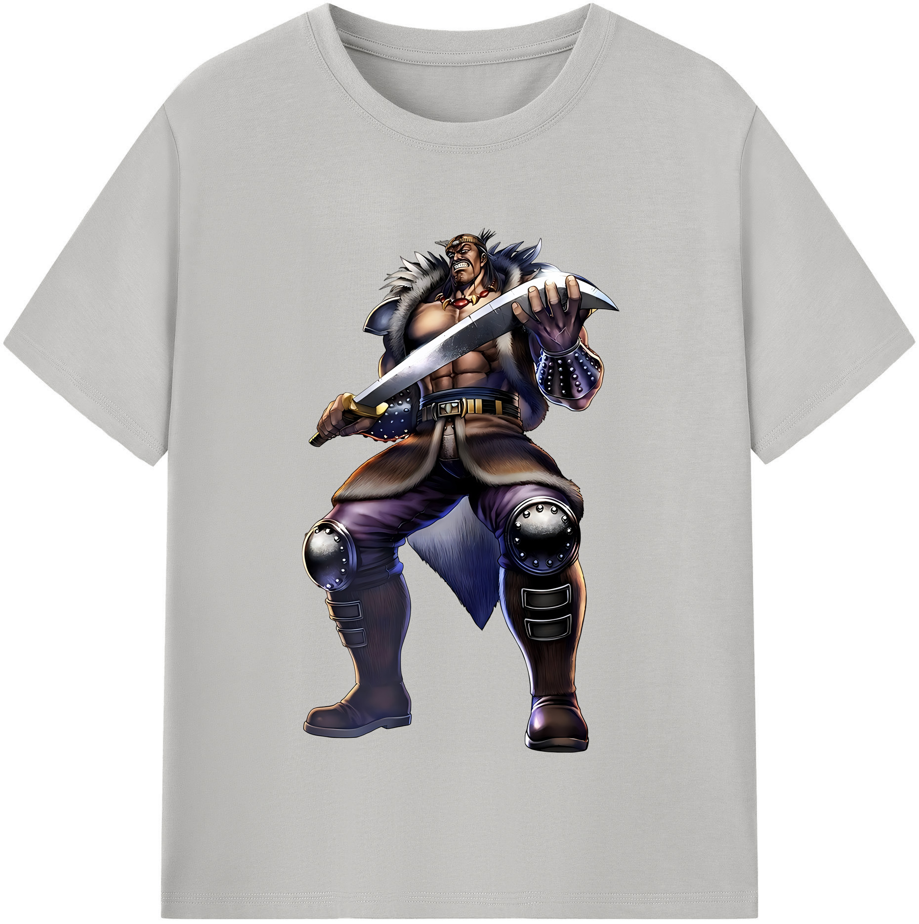 （画像用） 北斗の拳 Fist of the North Star レディースカジュアルプリントTシャツ（綿100％）