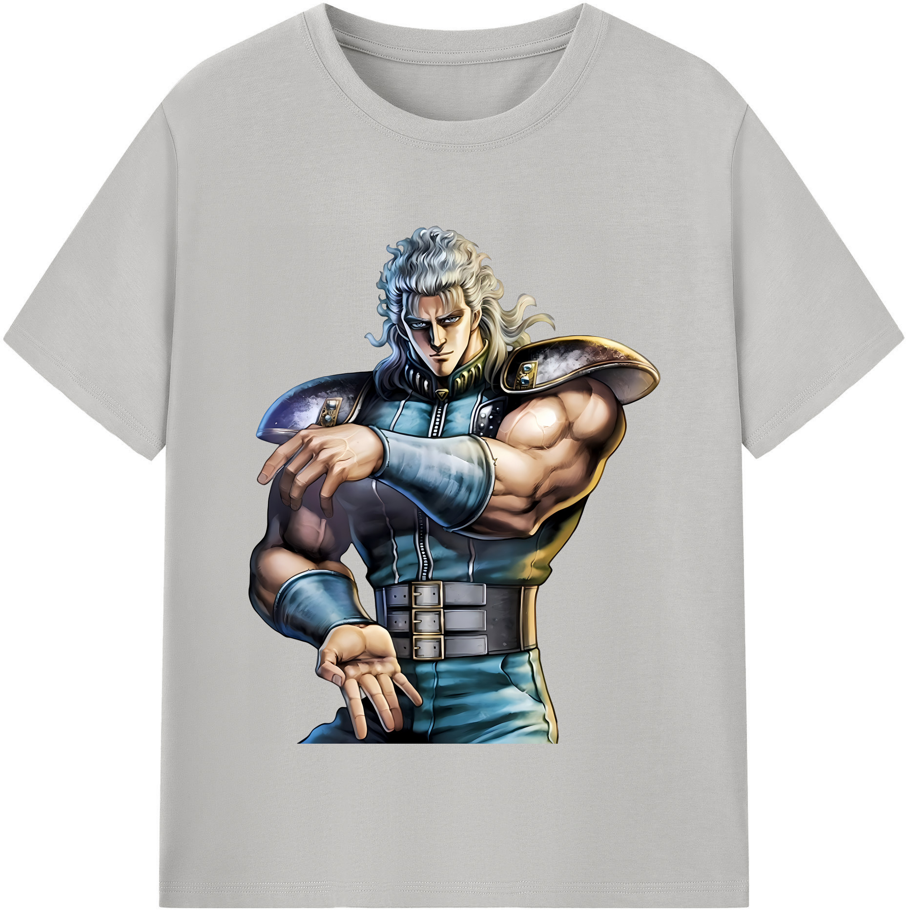 （画像用） 北斗の拳 Fist of the North Star レディースカジュアルプリントTシャツ（綿100％）