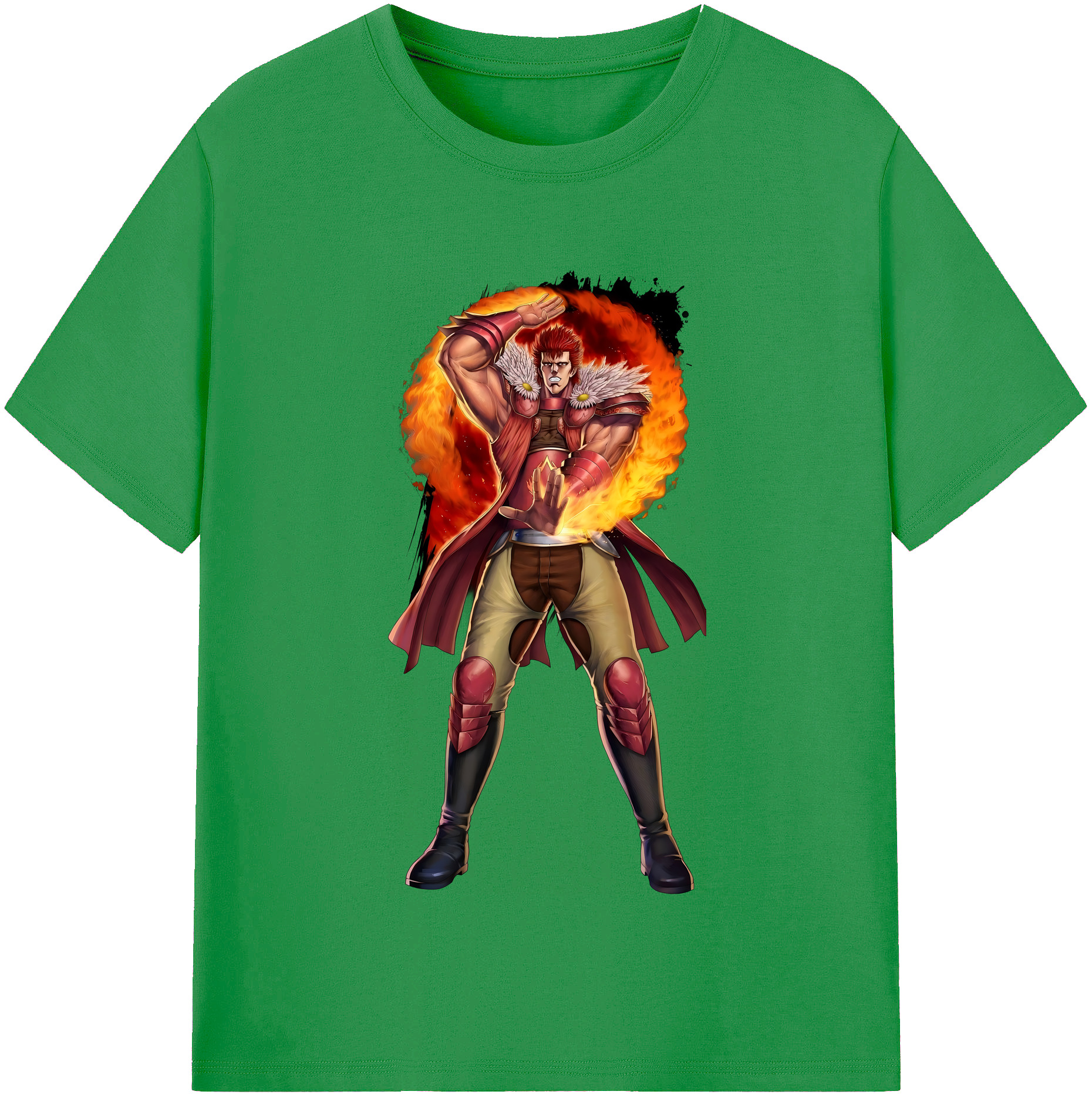 （画像用） 北斗の拳 Fist of the North Star レディースカジュアルプリントTシャツ（綿100％）