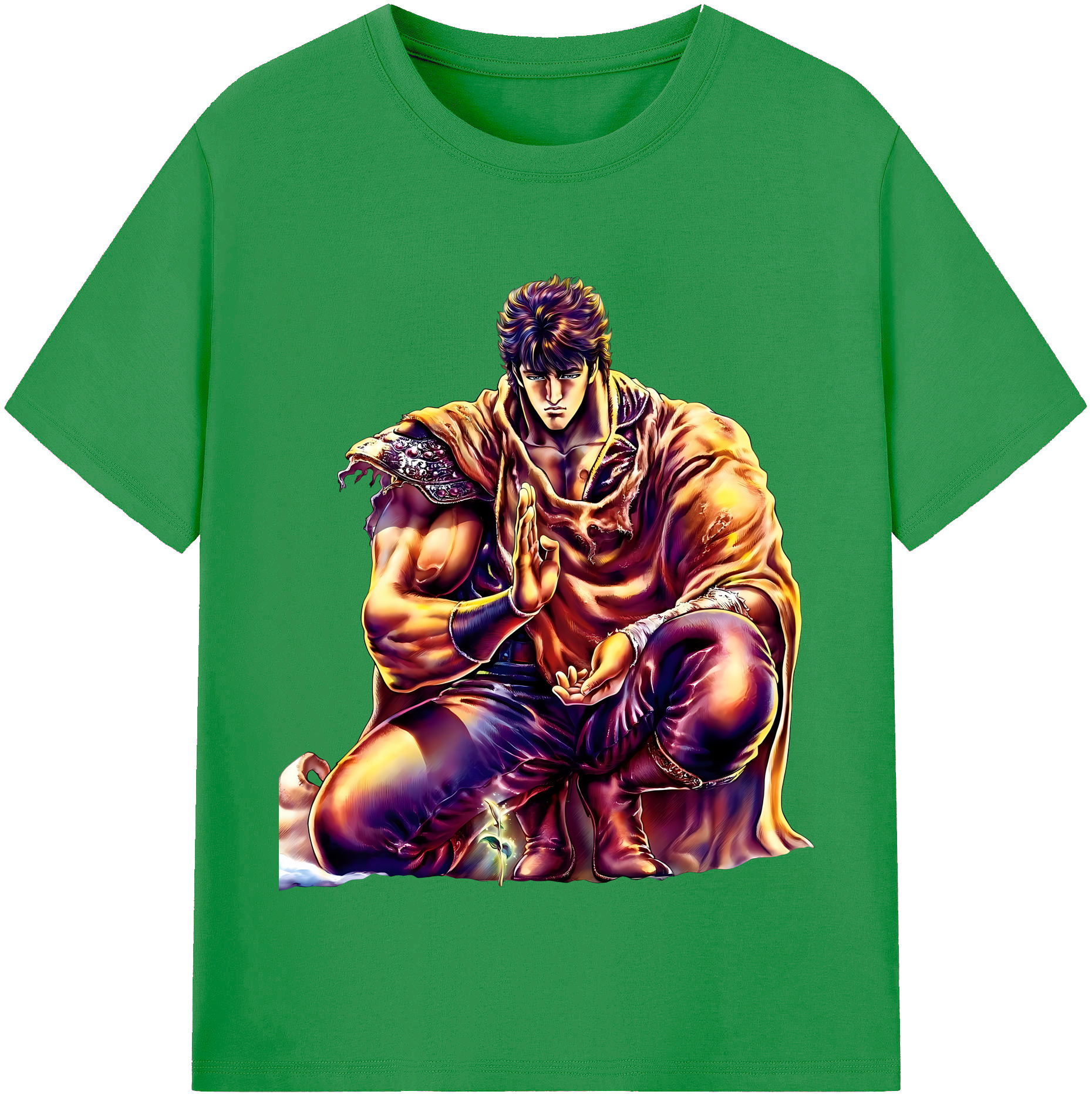 （画像用） 北斗の拳 Fist of the North Star レディースカジュアルプリントTシャツ（綿100％）