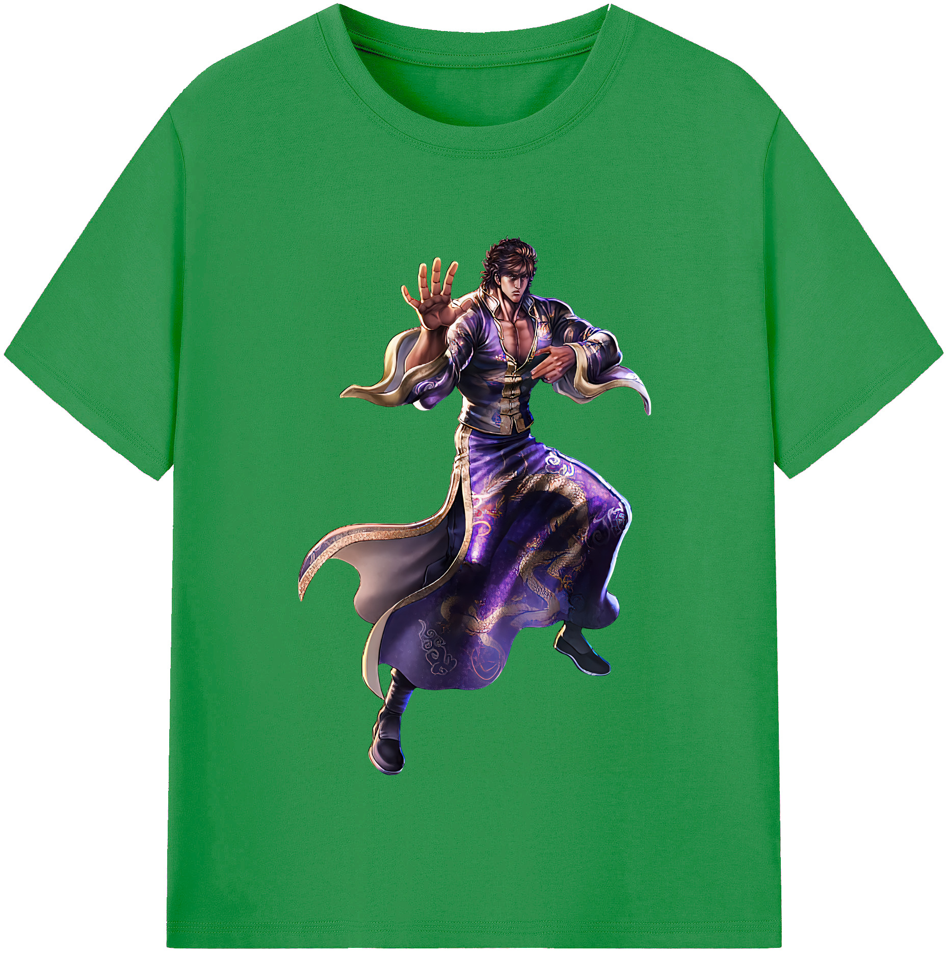 （画像用） 北斗の拳 Fist of the North Star レディースカジュアルプリントTシャツ（綿100％）