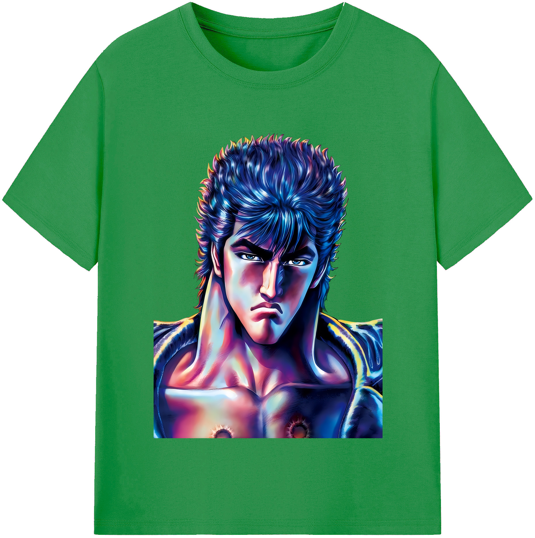（画像用） 北斗の拳 Fist of the North Star レディースカジュアルプリントTシャツ（綿100％）