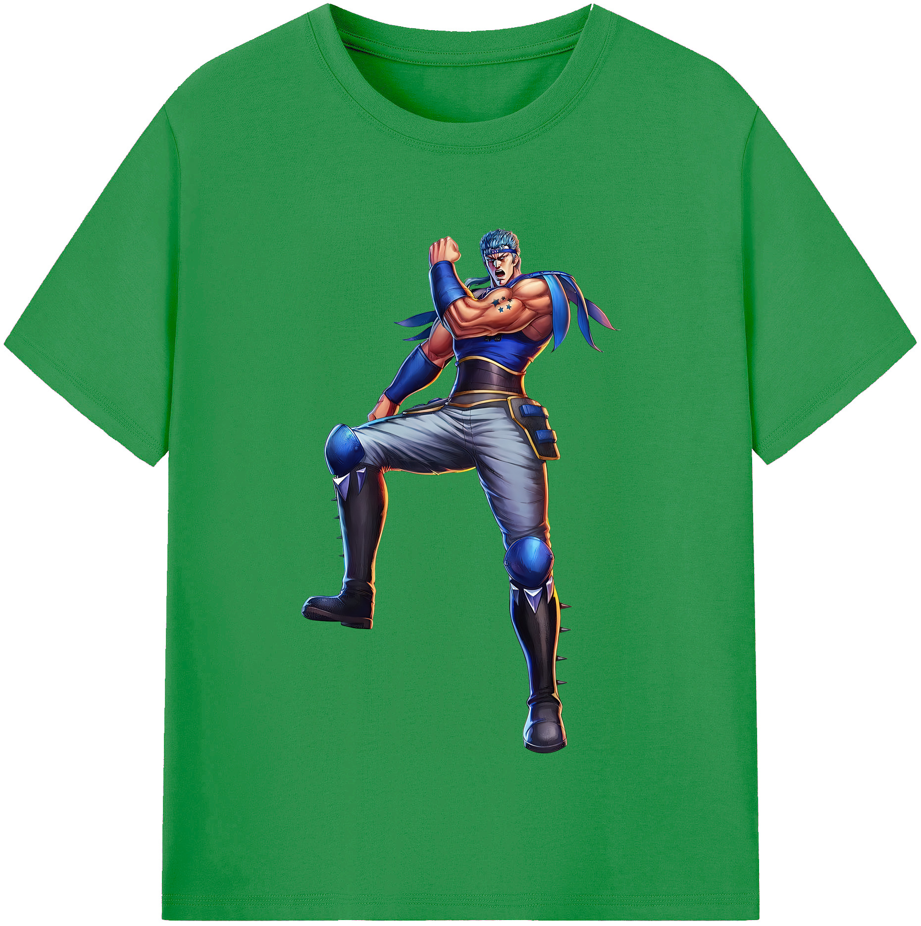 （画像用） 北斗の拳 Fist of the North Star レディースカジュアルプリントTシャツ（綿100％）