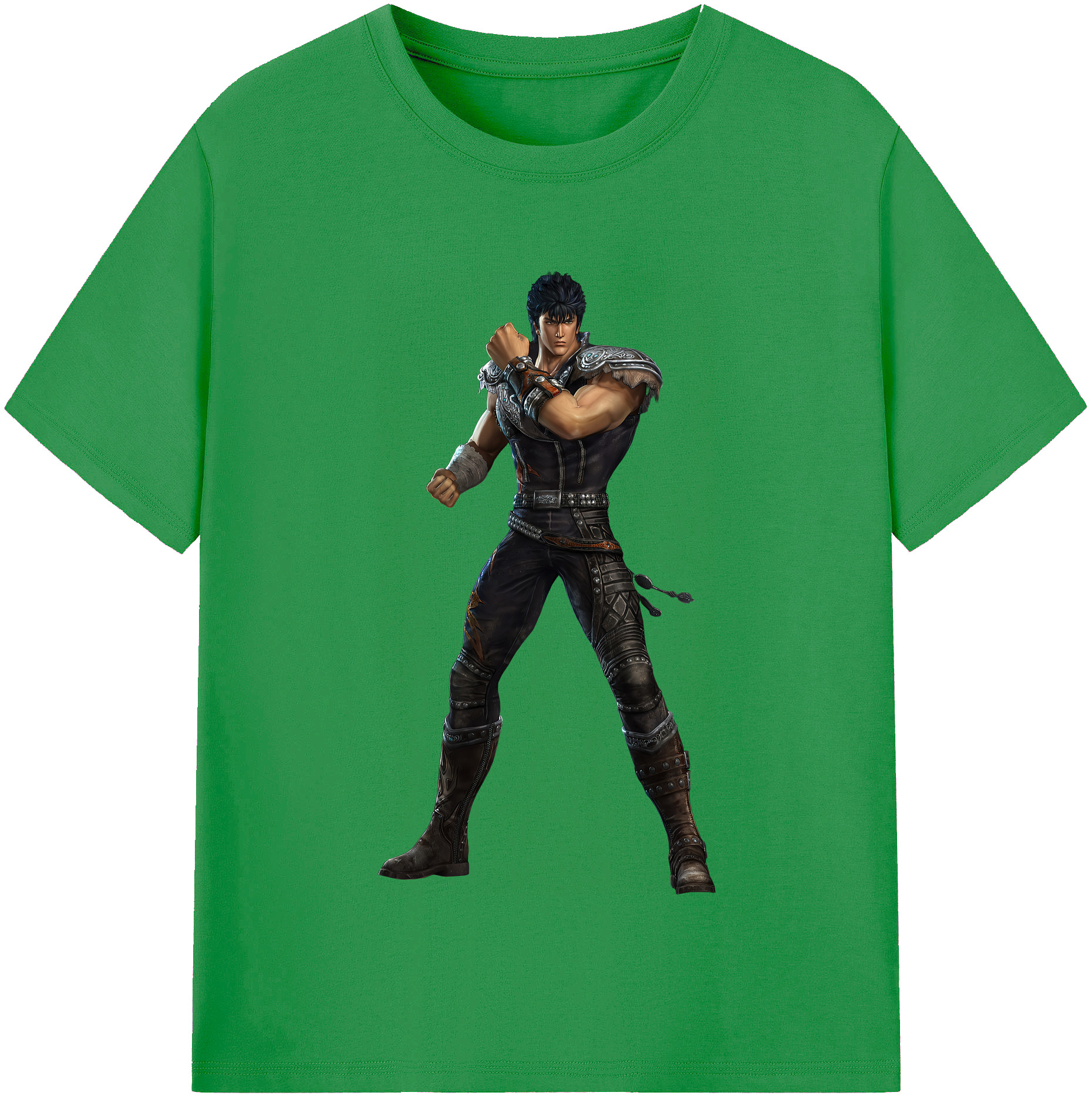 （画像用） 北斗の拳 Fist of the North Star レディースカジュアルプリントTシャツ（綿100％）
