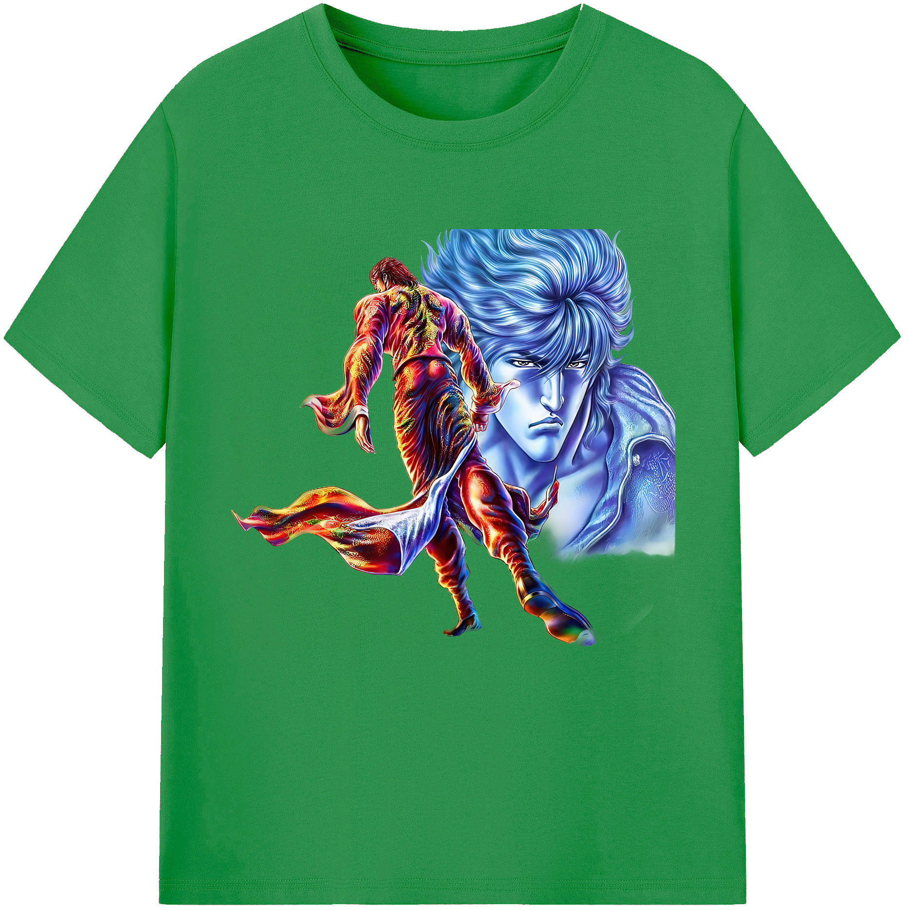 （画像用） 北斗の拳 Fist of the North Star レディースカジュアルプリントTシャツ（綿100％）