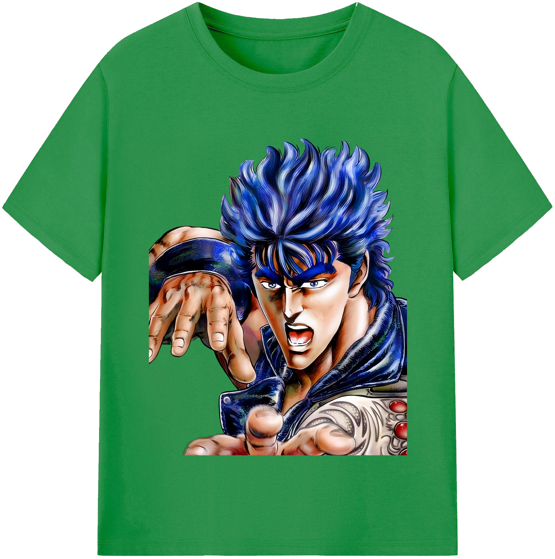 （画像用） 北斗の拳 Fist of the North Star レディースカジュアルプリントTシャツ（綿100％）