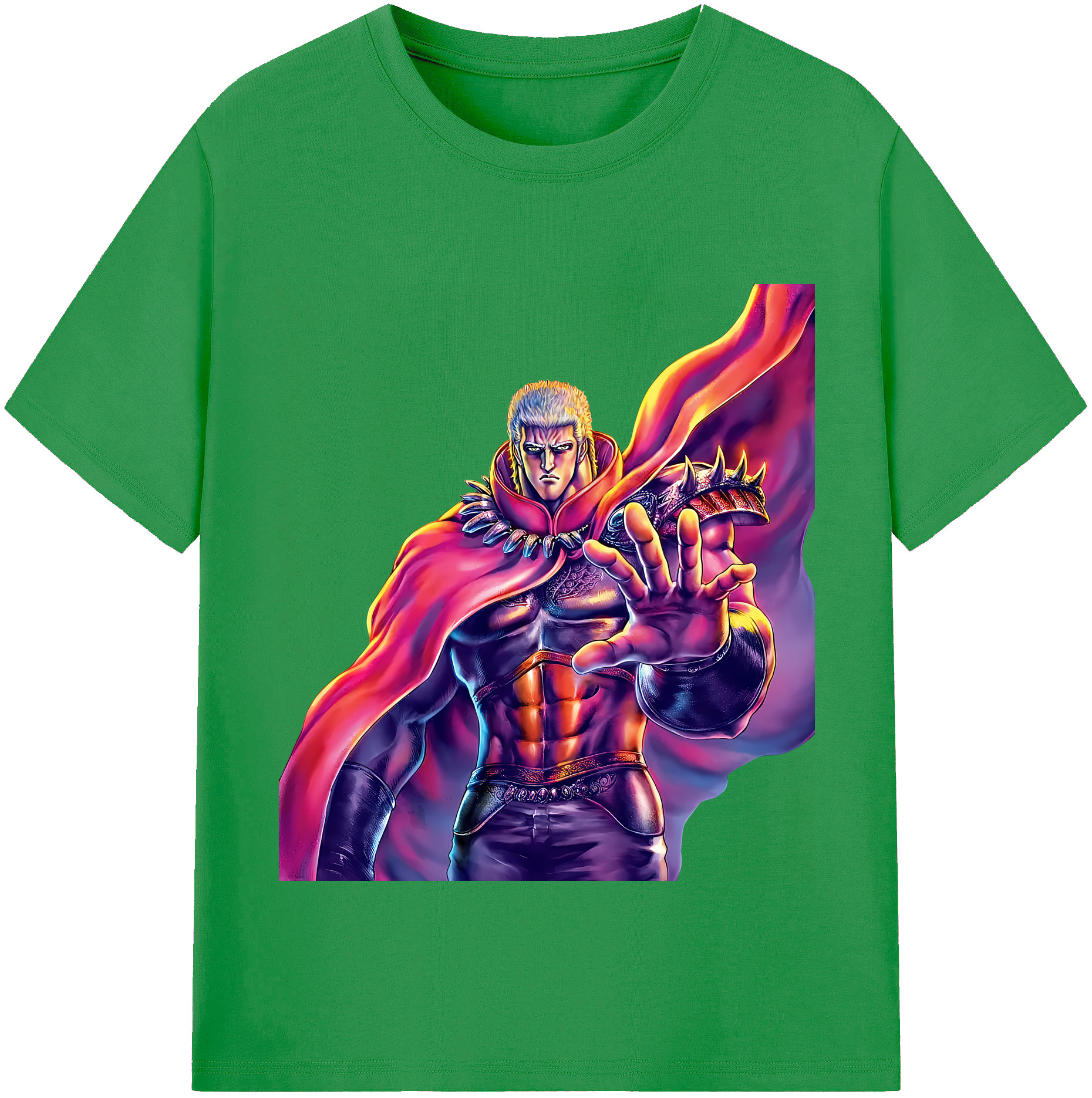 （画像用） 北斗の拳 Fist of the North Star レディースカジュアルプリントTシャツ（綿100％）