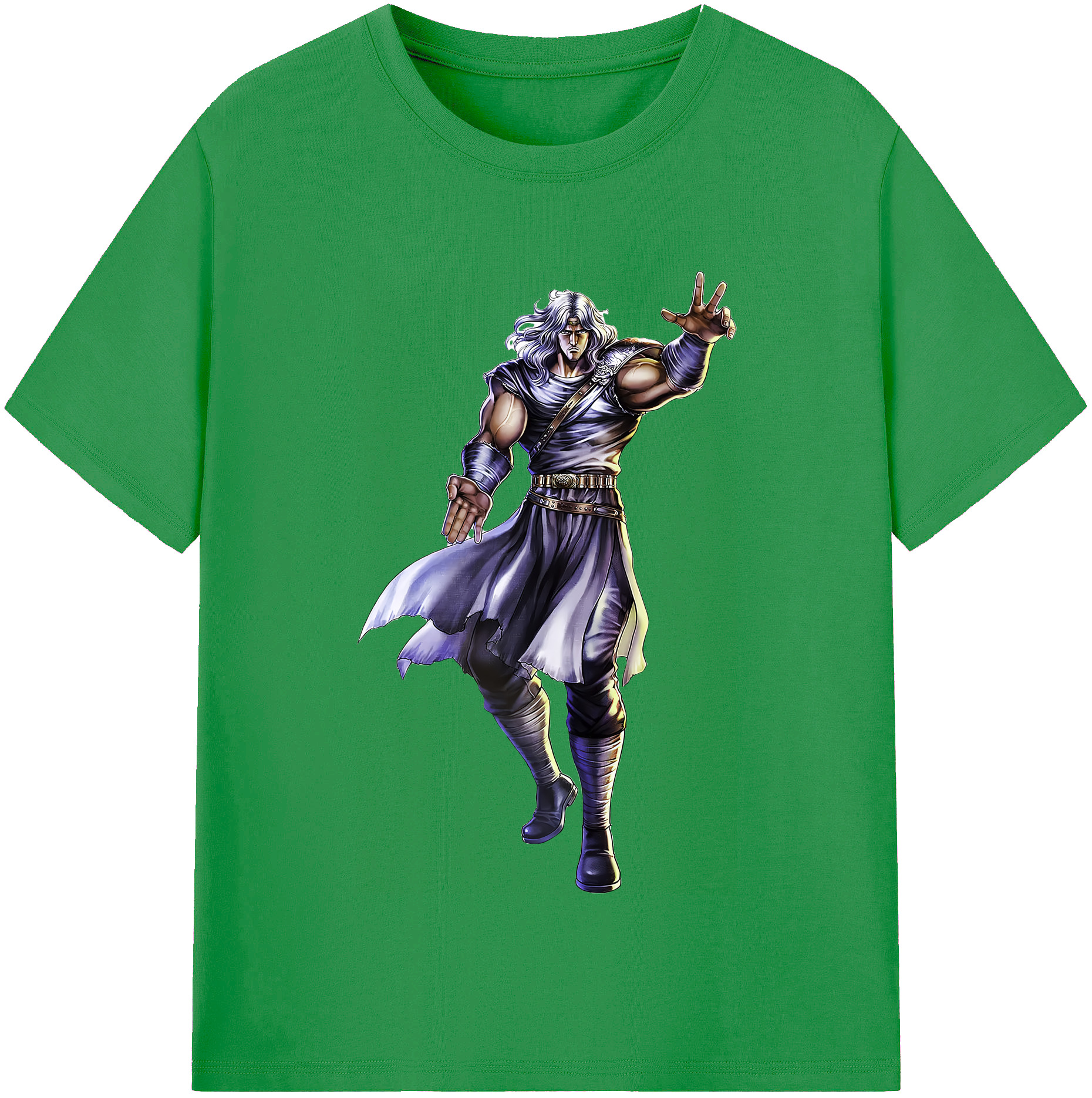 （画像用） 北斗の拳 Fist of the North Star レディースカジュアルプリントTシャツ（綿100％）