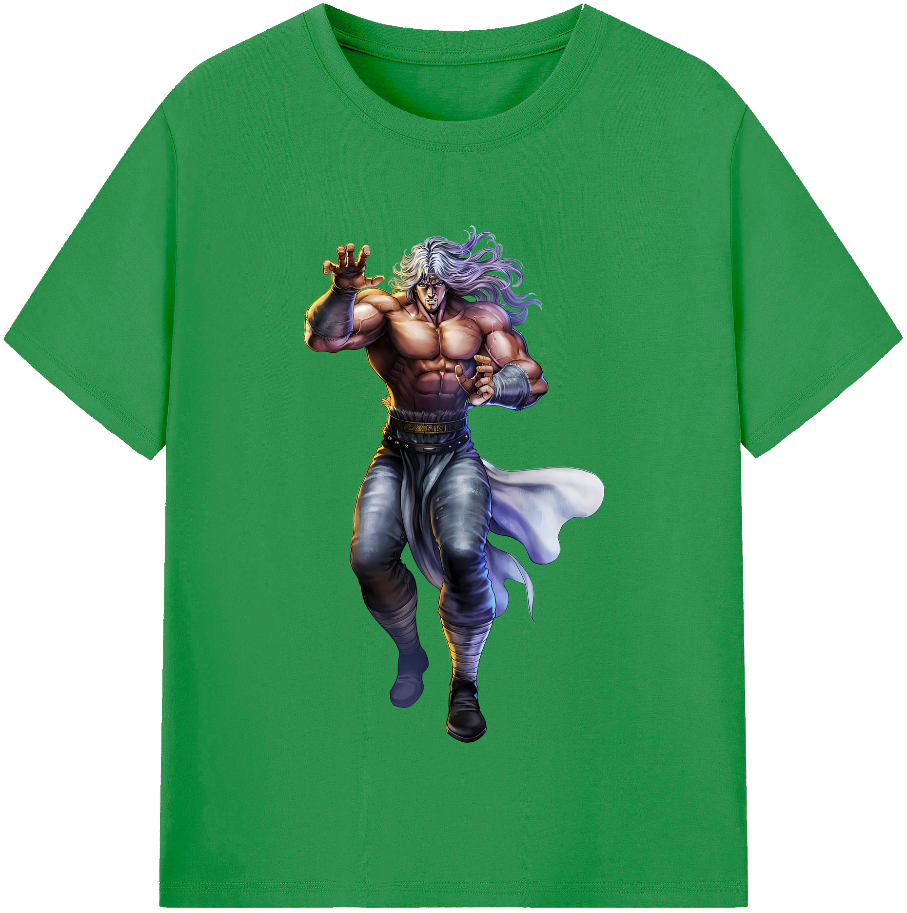 （画像用） 北斗の拳 Fist of the North Star レディースカジュアルプリントTシャツ（綿100％）