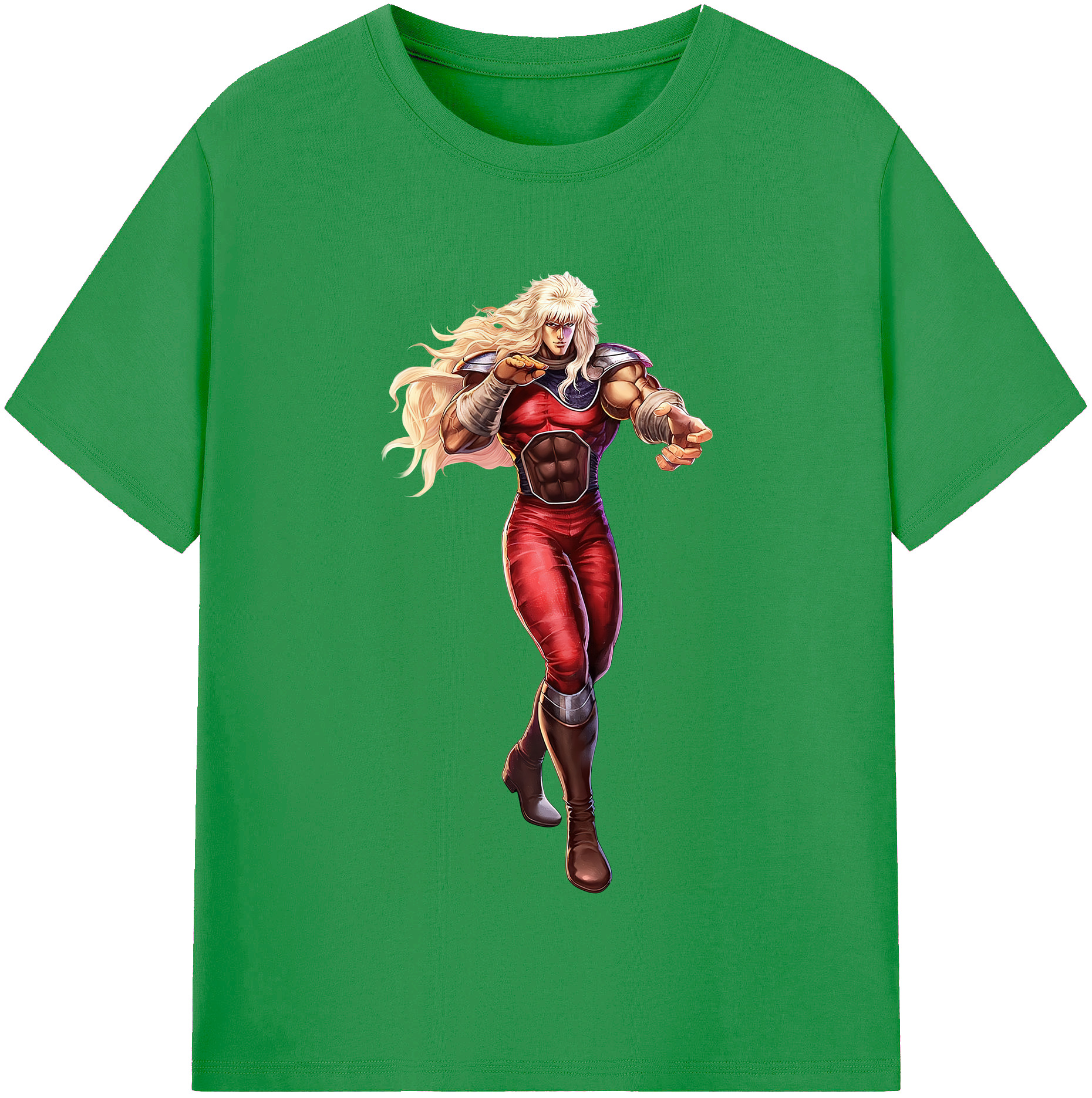（画像用） 北斗の拳 Fist of the North Star レディースカジュアルプリントTシャツ（綿100％）
