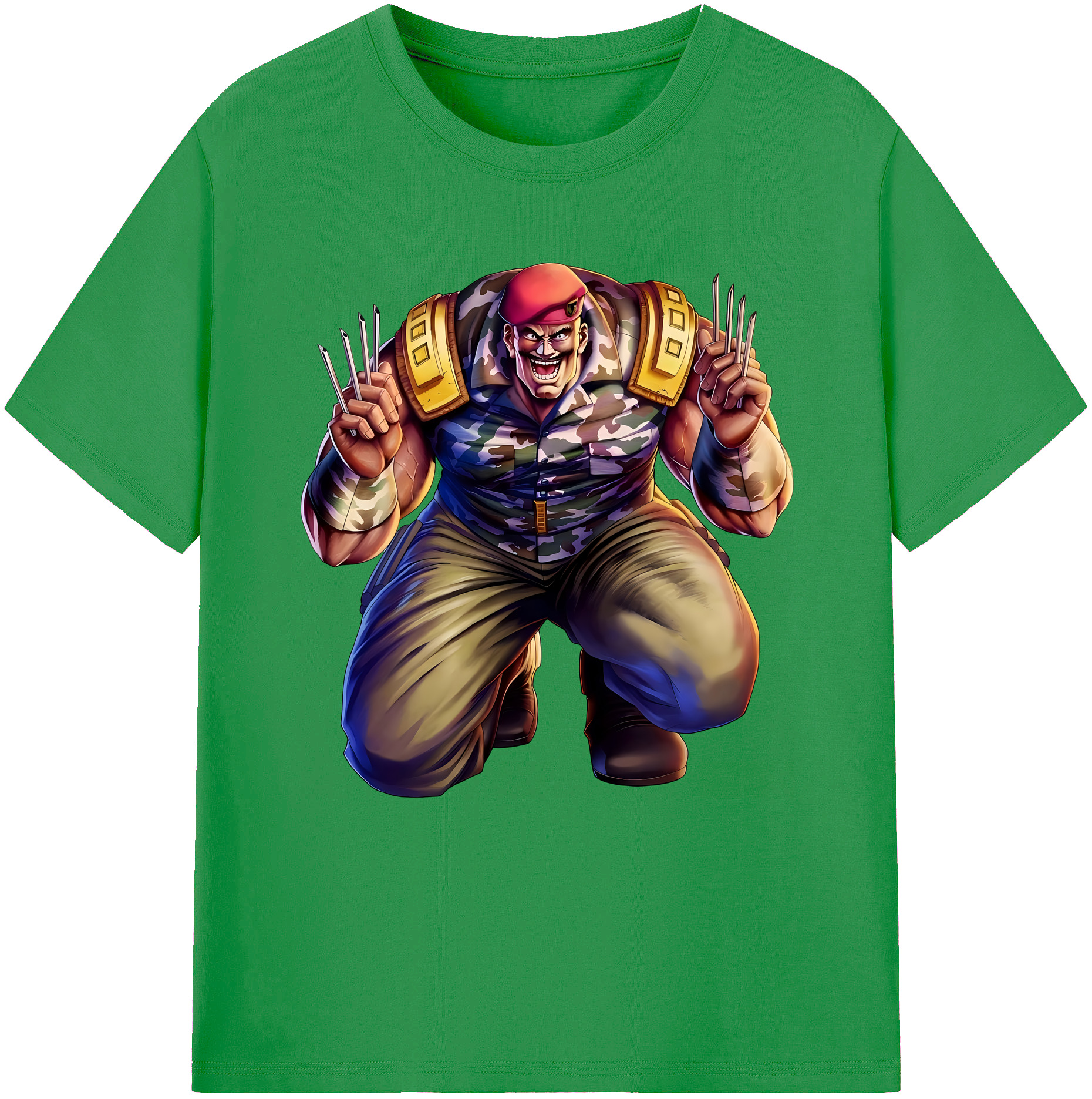 （画像用） 北斗の拳 Fist of the North Star レディースカジュアルプリントTシャツ（綿100％）