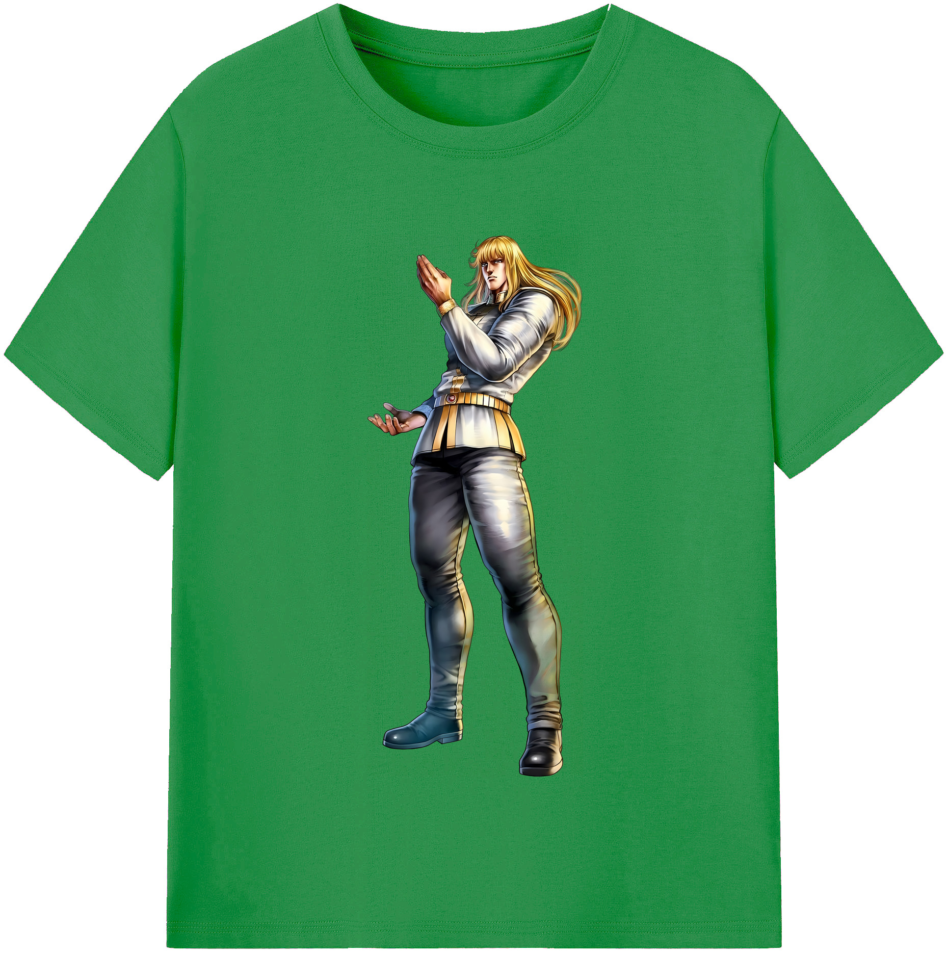 （画像用） 北斗の拳 Fist of the North Star レディースカジュアルプリントTシャツ（綿100％）