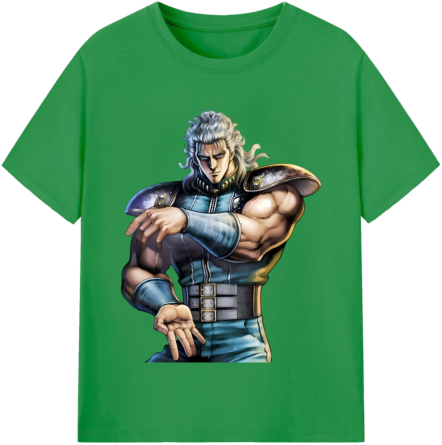 （画像用） 北斗の拳 Fist of the North Star レディースカジュアルプリントTシャツ（綿100％）