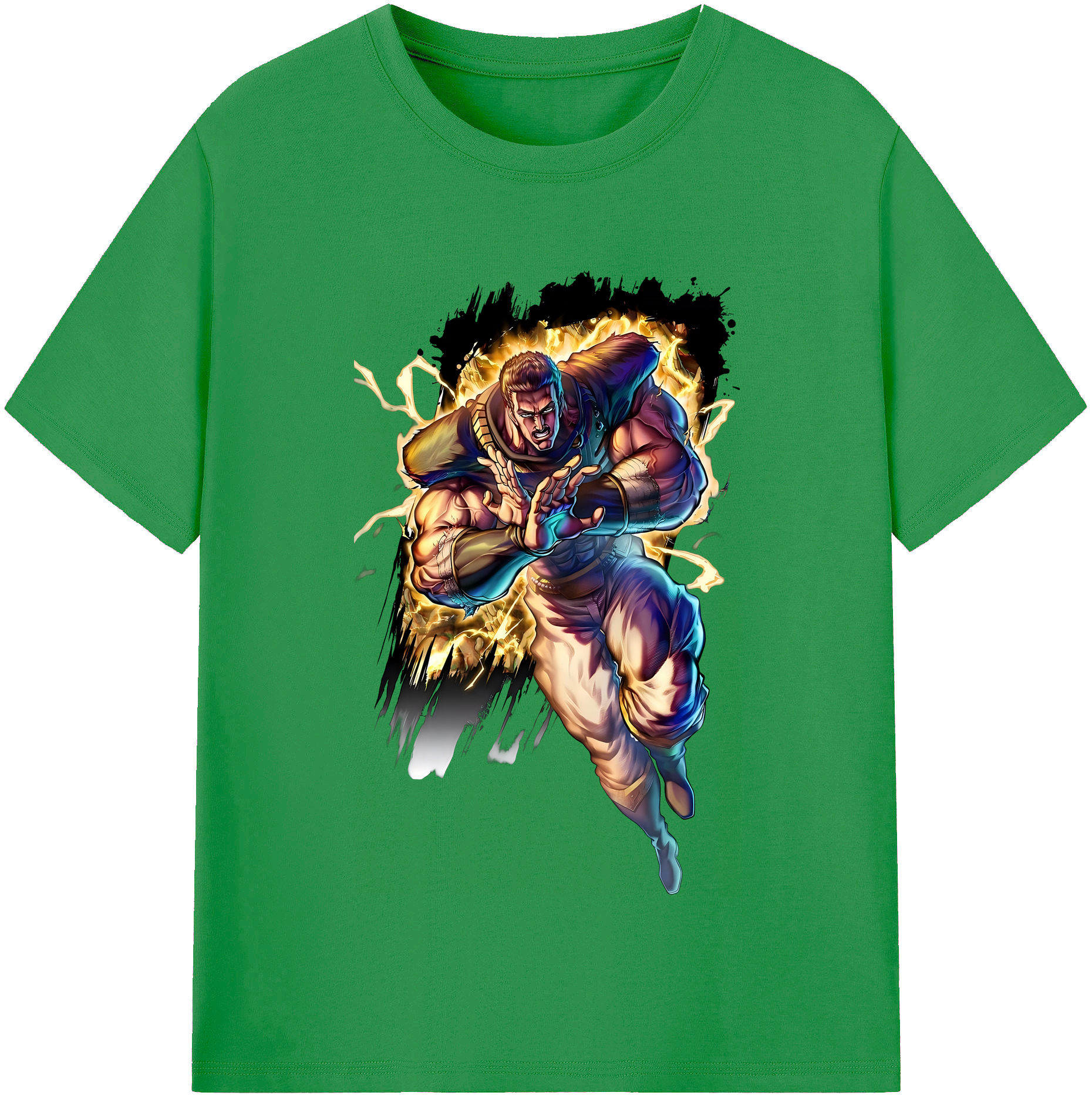 （画像用） 北斗の拳 Fist of the North Star レディースカジュアルプリントTシャツ（綿100％）