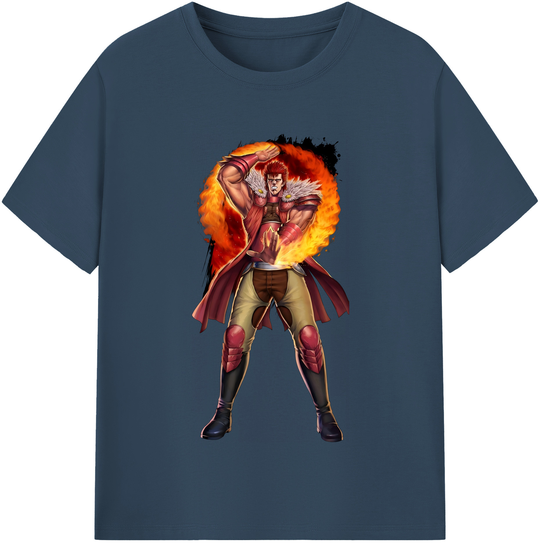（画像用） 北斗の拳 Fist of the North Star レディースカジュアルプリントTシャツ（綿100％）