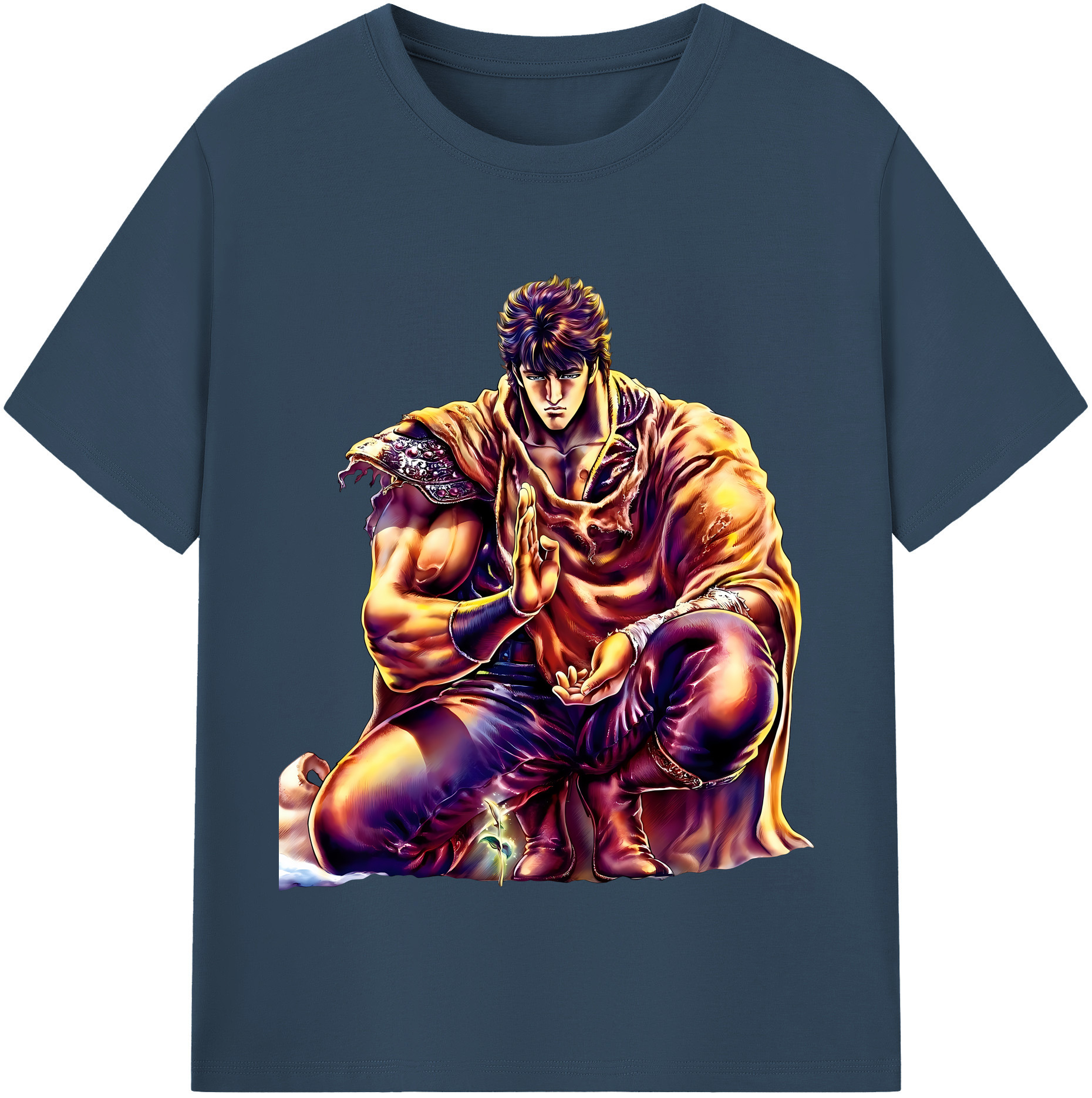 （画像用） 北斗の拳 Fist of the North Star レディースカジュアルプリントTシャツ（綿100％）