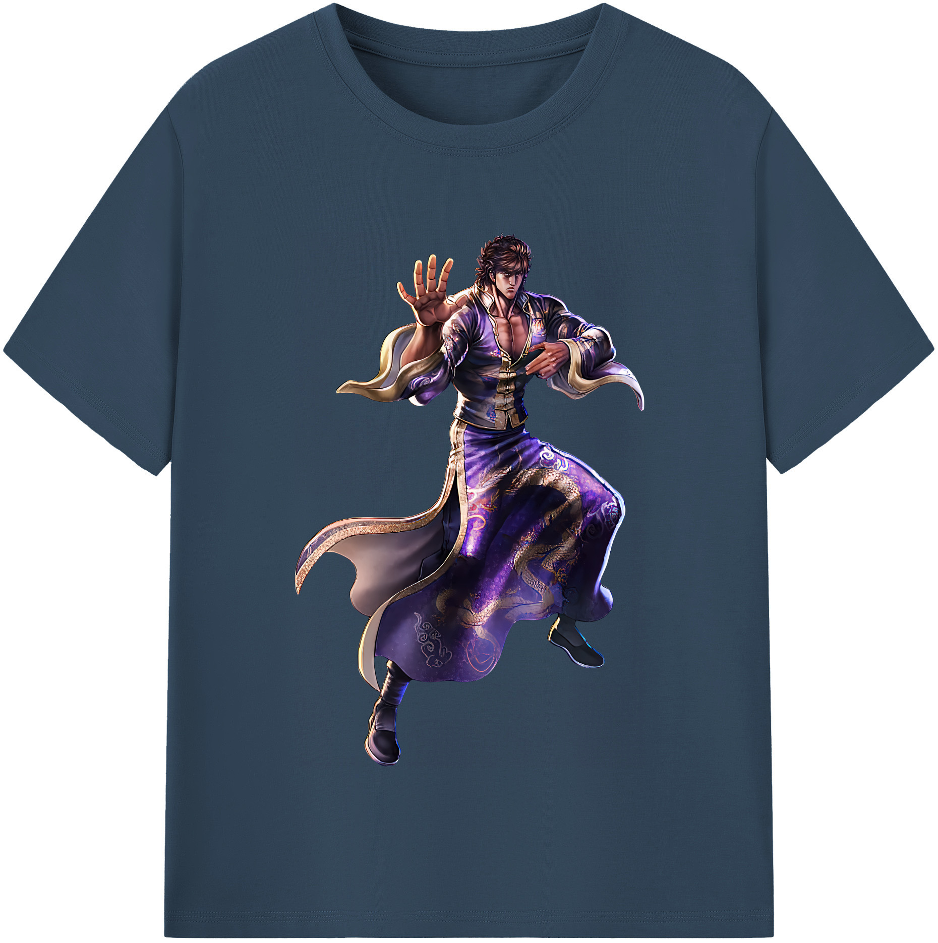 （画像用） 北斗の拳 Fist of the North Star レディースカジュアルプリントTシャツ（綿100％）