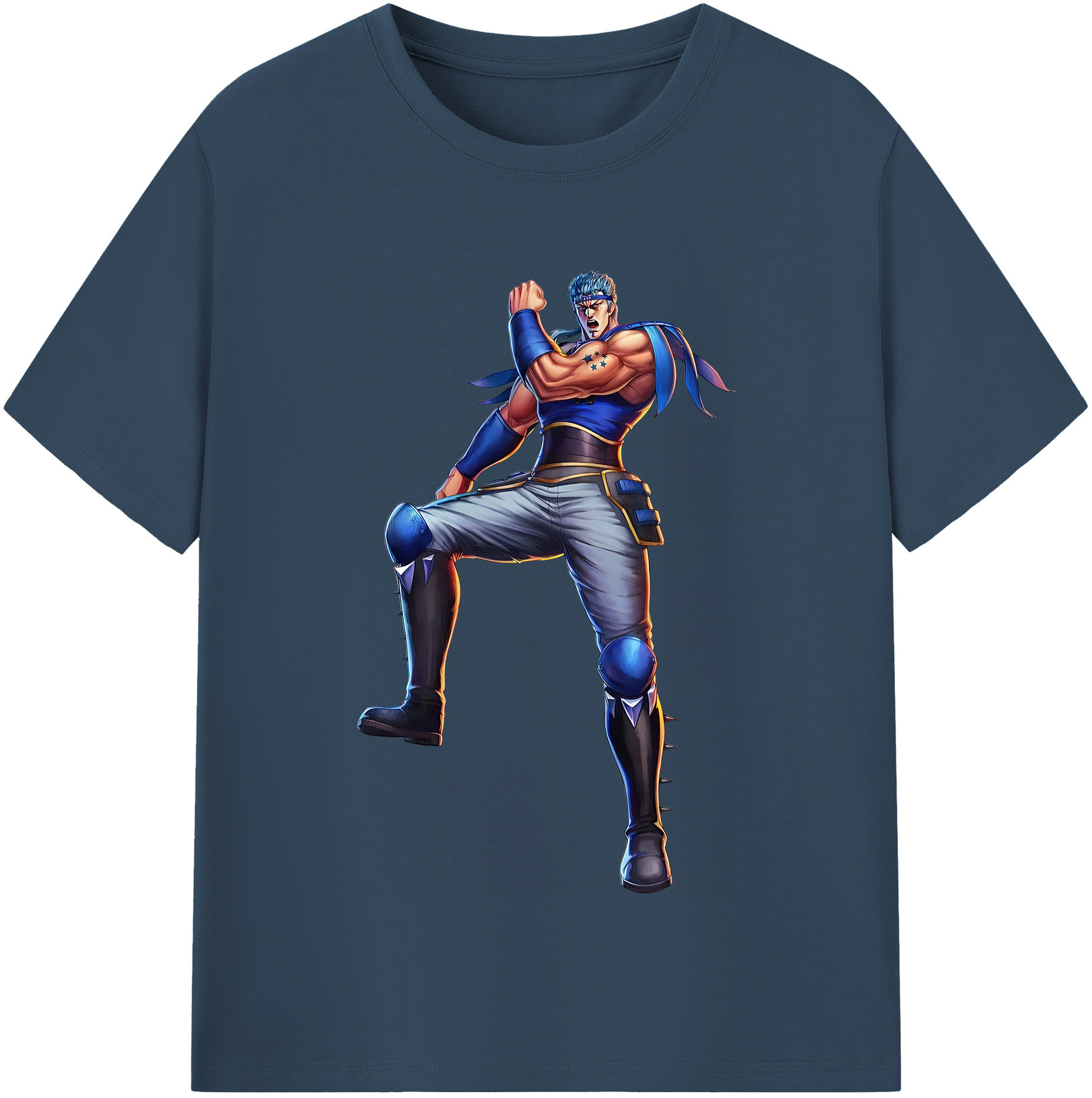 （画像用） 北斗の拳 Fist of the North Star レディースカジュアルプリントTシャツ（綿100％）