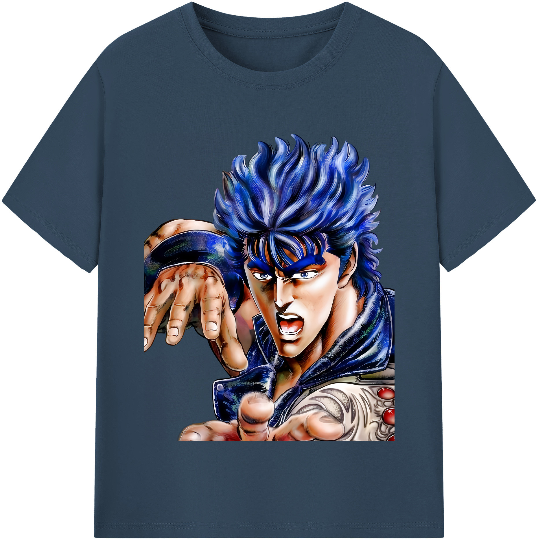 （画像用） 北斗の拳 Fist of the North Star レディースカジュアルプリントTシャツ（綿100％）