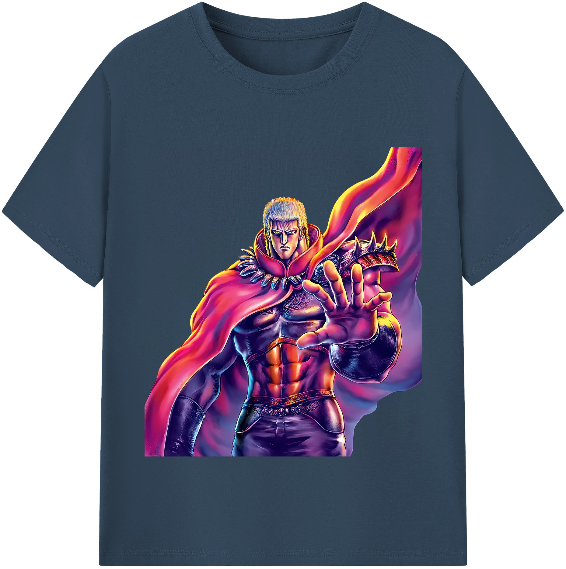 （画像用） 北斗の拳 Fist of the North Star レディースカジュアルプリントTシャツ（綿100％）