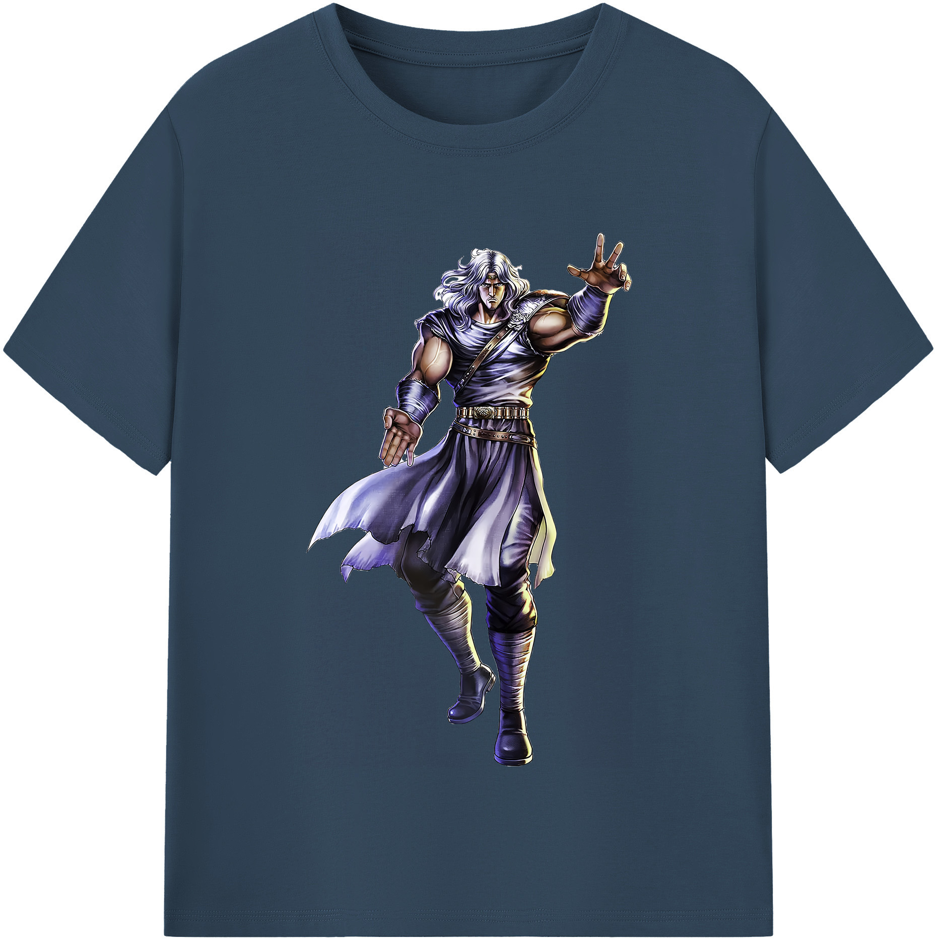 （画像用） 北斗の拳 Fist of the North Star レディースカジュアルプリントTシャツ（綿100％）