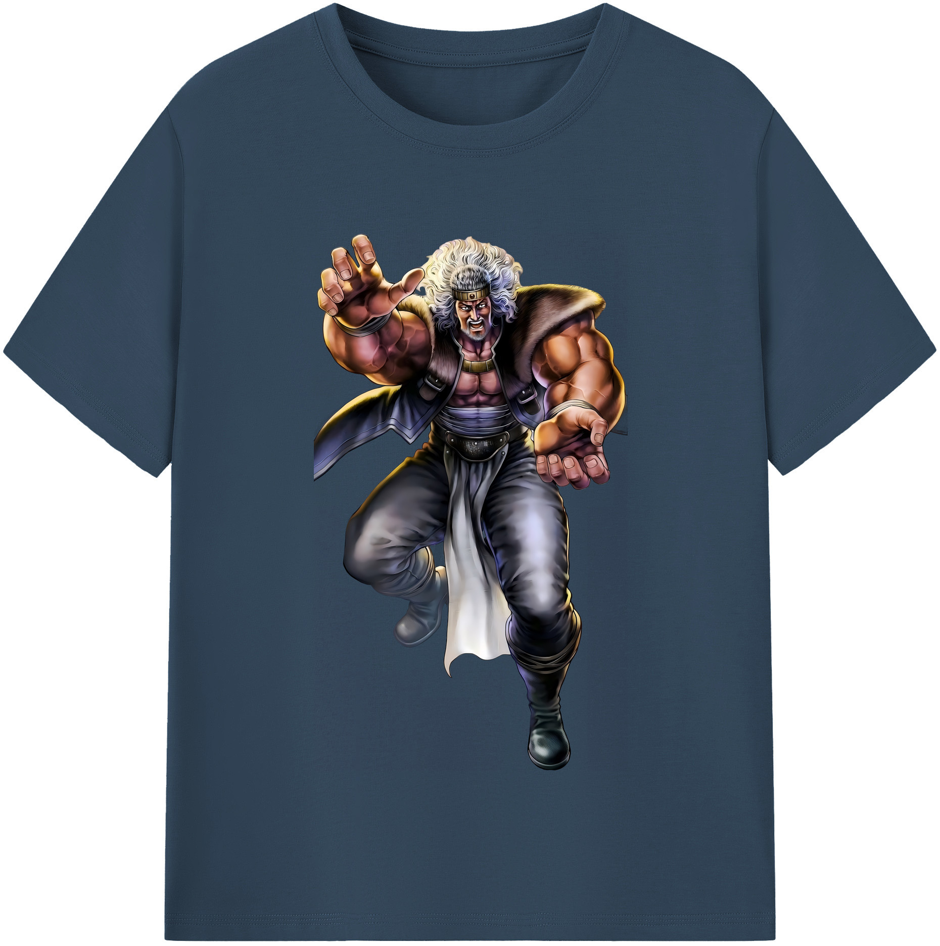 （画像用） 北斗の拳 Fist of the North Star レディースカジュアルプリントTシャツ（綿100％）