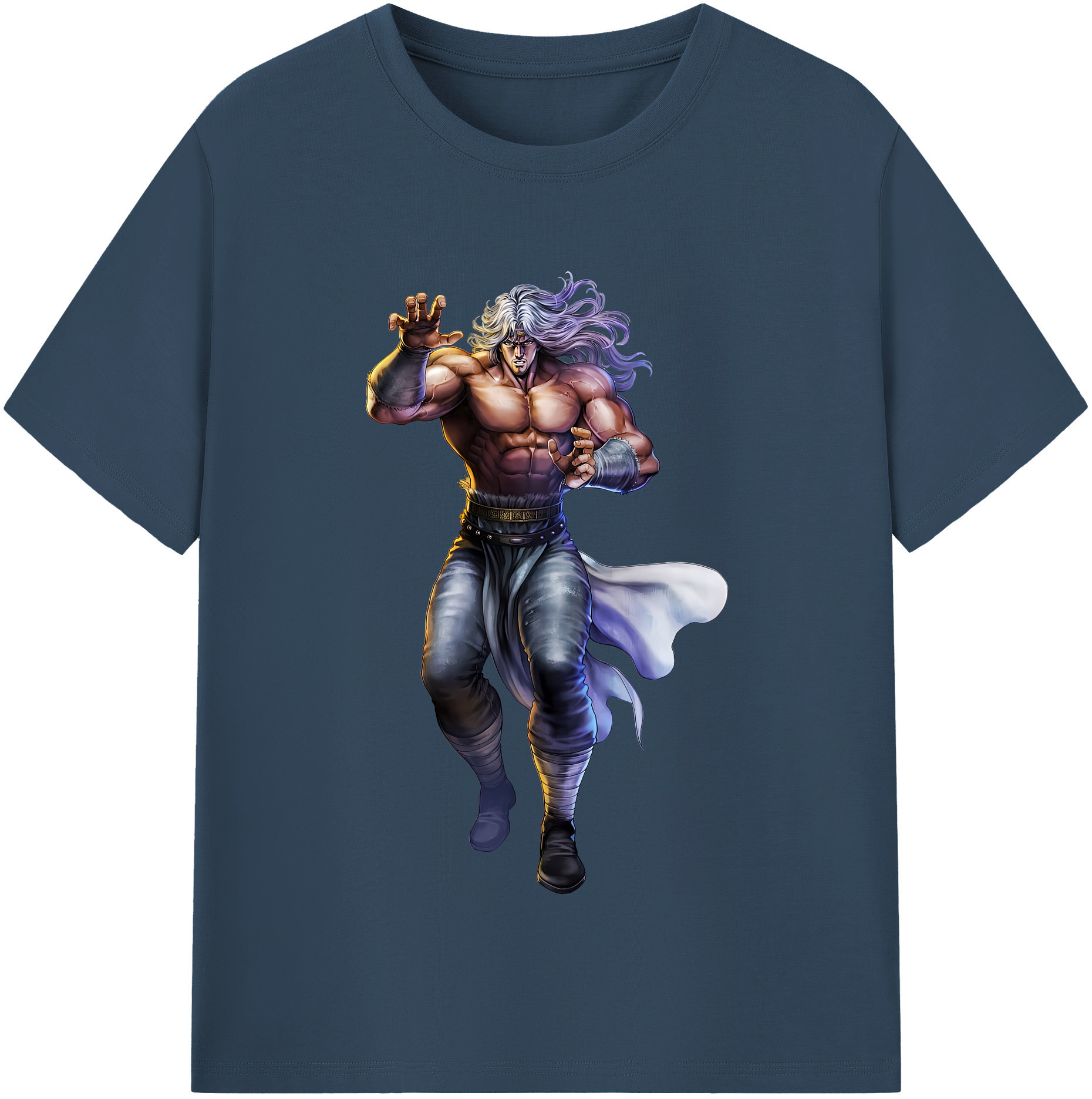 （画像用） 北斗の拳 Fist of the North Star レディースカジュアルプリントTシャツ（綿100％）