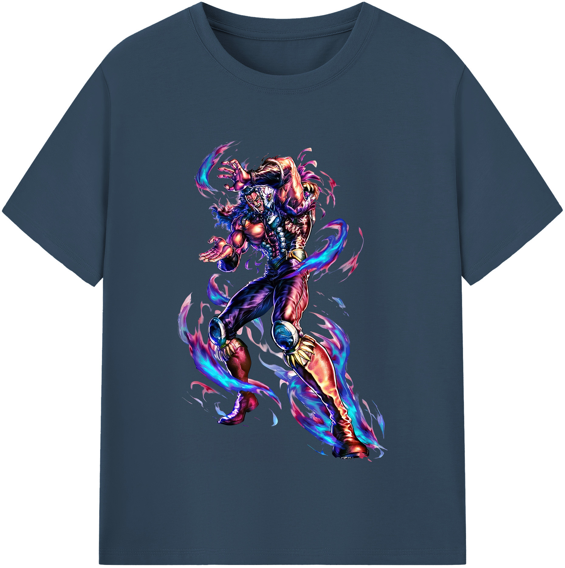 （画像用） 北斗の拳 Fist of the North Star レディースカジュアルプリントTシャツ（綿100％）