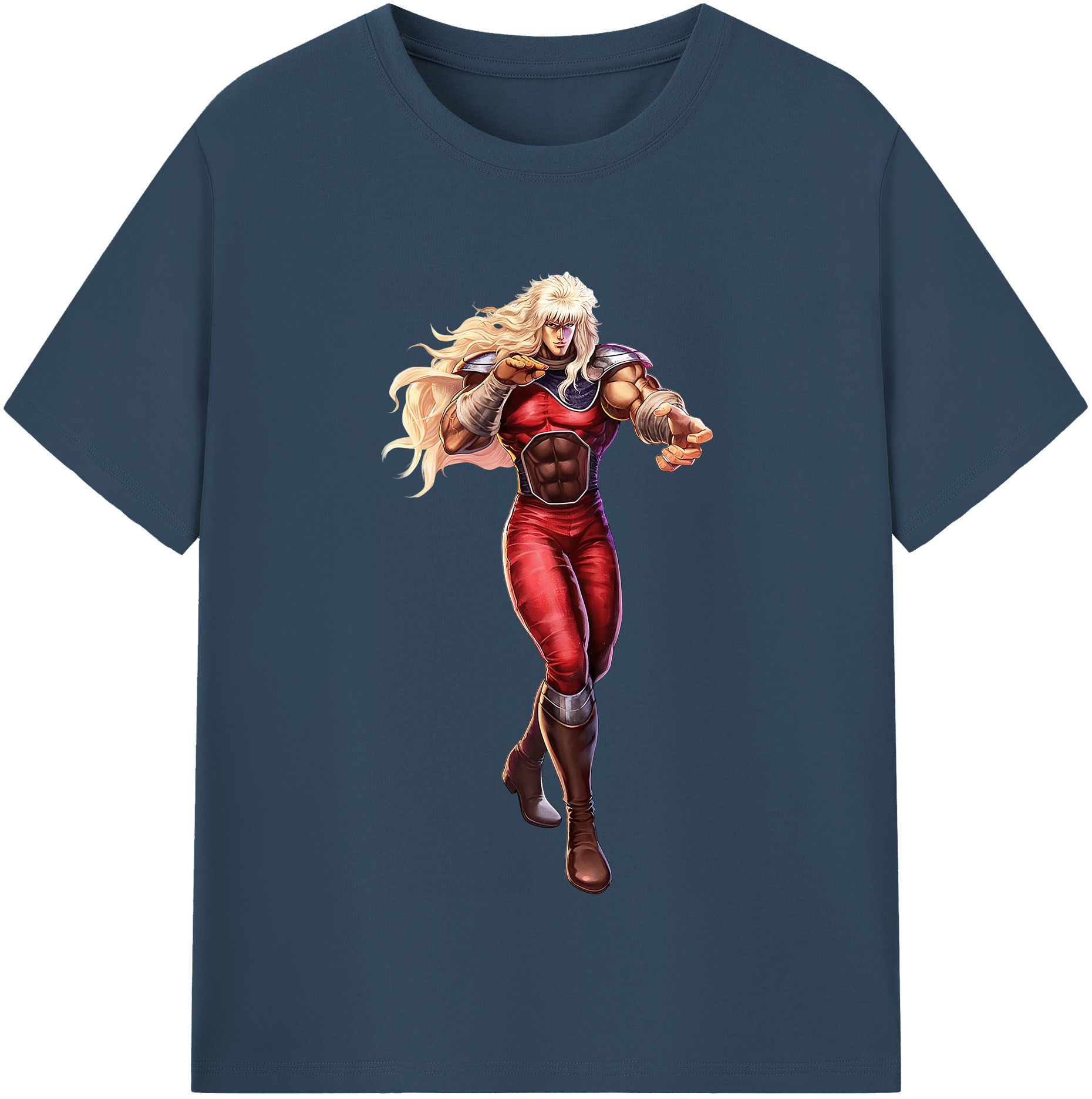 （画像用） 北斗の拳 Fist of the North Star レディースカジュアルプリントTシャツ（綿100％）
