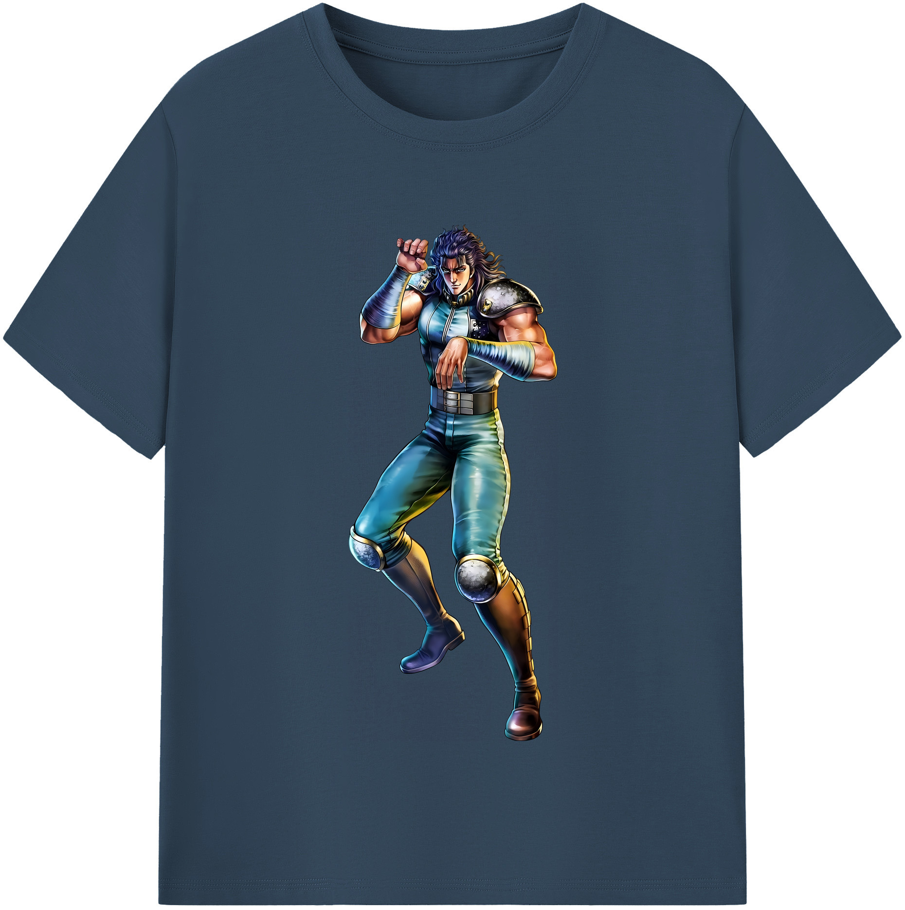 （画像用） 北斗の拳 Fist of the North Star レディースカジュアルプリントTシャツ（綿100％）