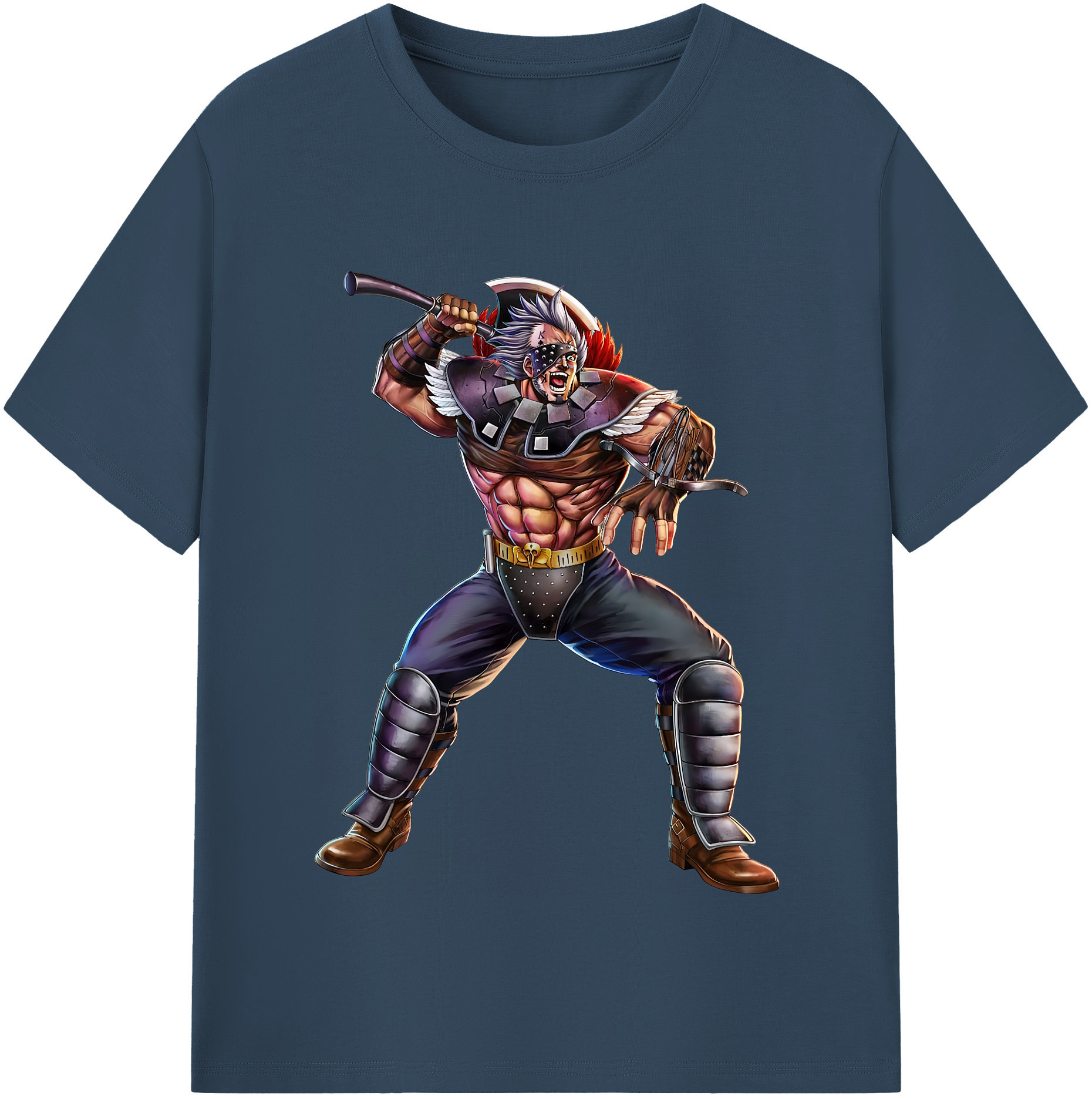 （画像用） 北斗の拳 Fist of the North Star レディースカジュアルプリントTシャツ（綿100％）