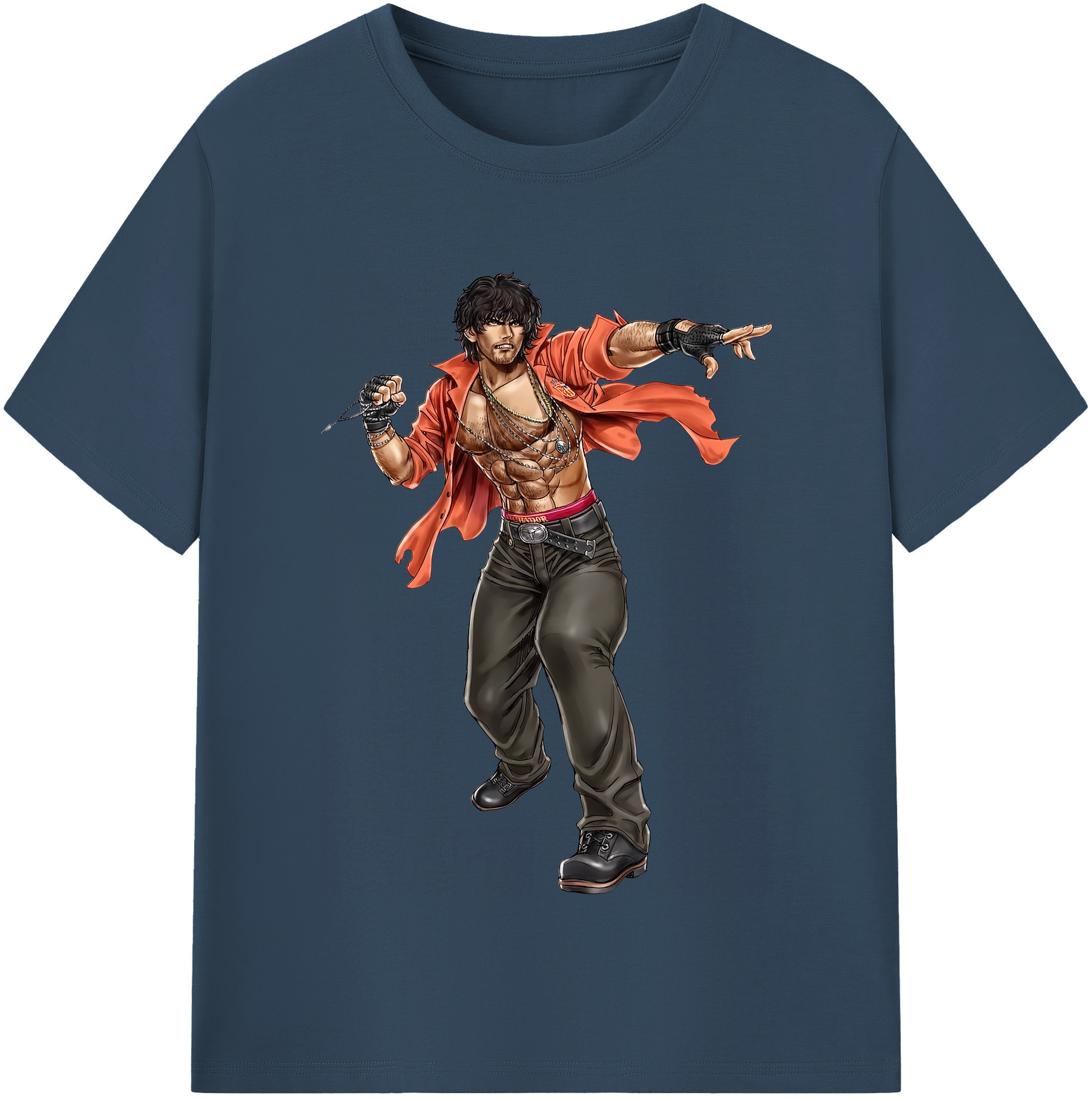 （画像用） 北斗の拳 Fist of the North Star レディースカジュアルプリントTシャツ（綿100％）