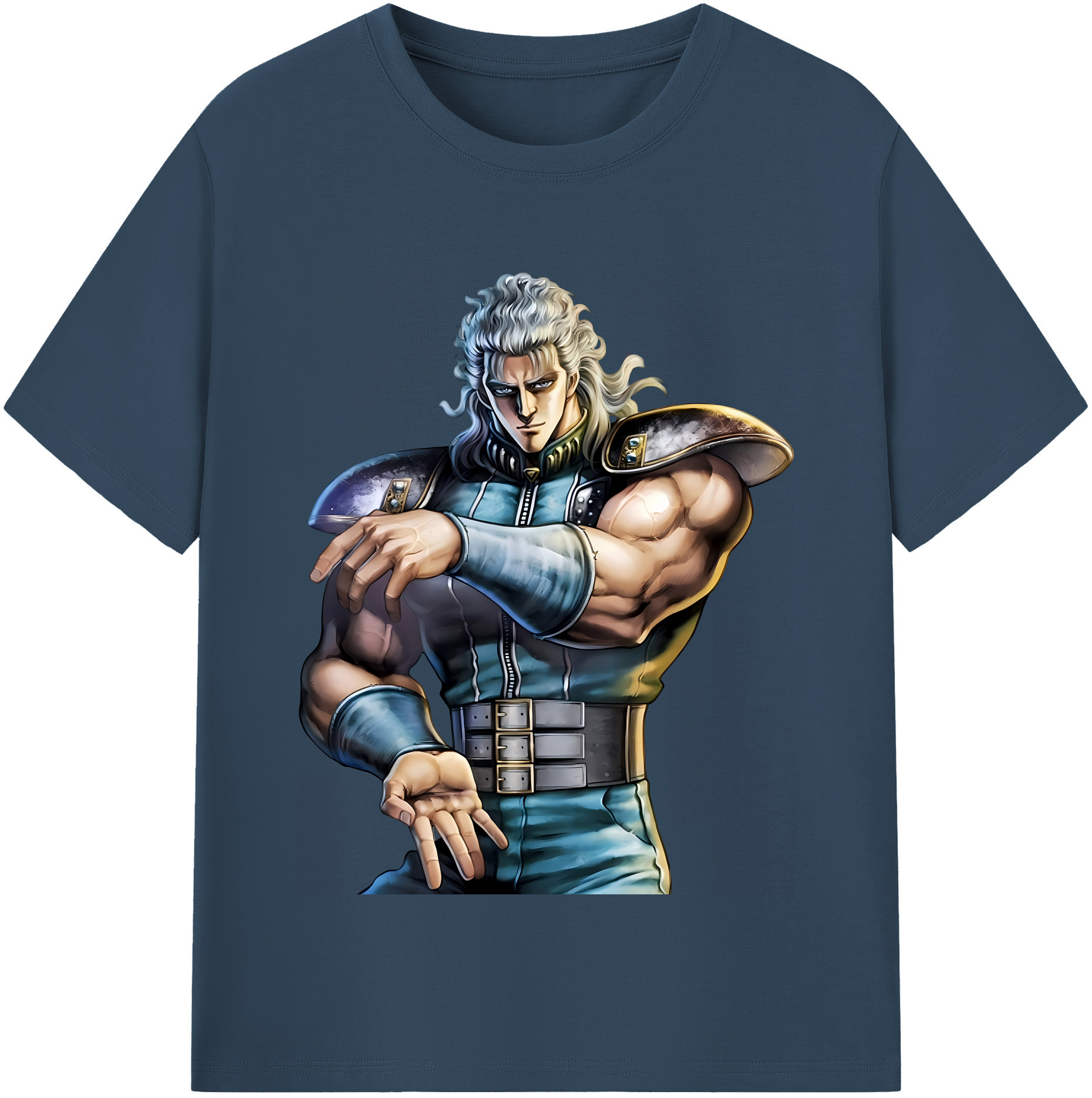 （画像用） 北斗の拳 Fist of the North Star レディースカジュアルプリントTシャツ（綿100％）