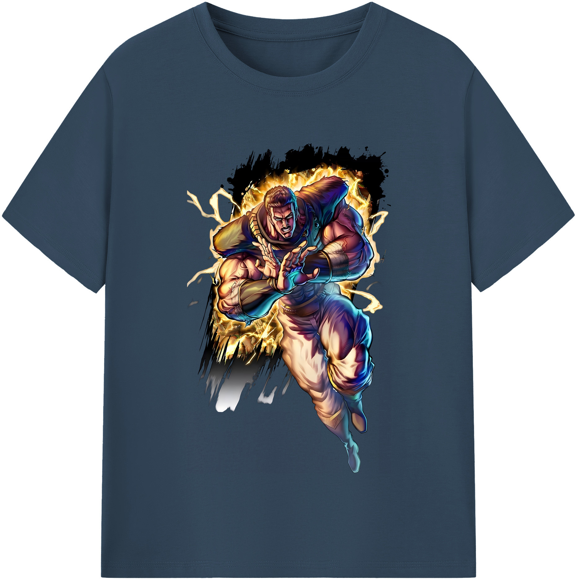 （画像用） 北斗の拳 Fist of the North Star レディースカジュアルプリントTシャツ（綿100％）