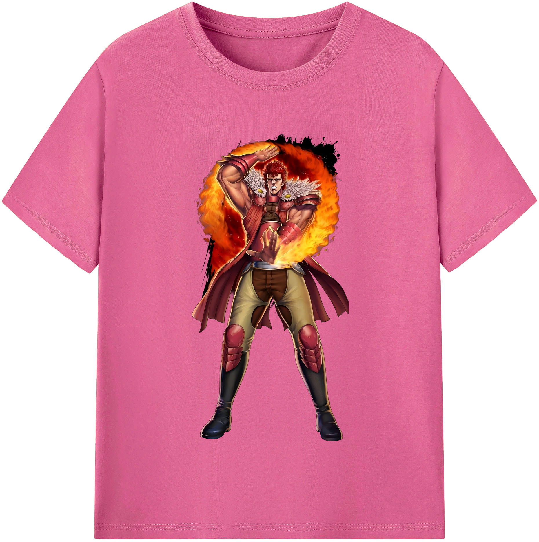 （画像用） 北斗の拳 Fist of the North Star レディースカジュアルプリントTシャツ（綿100％）