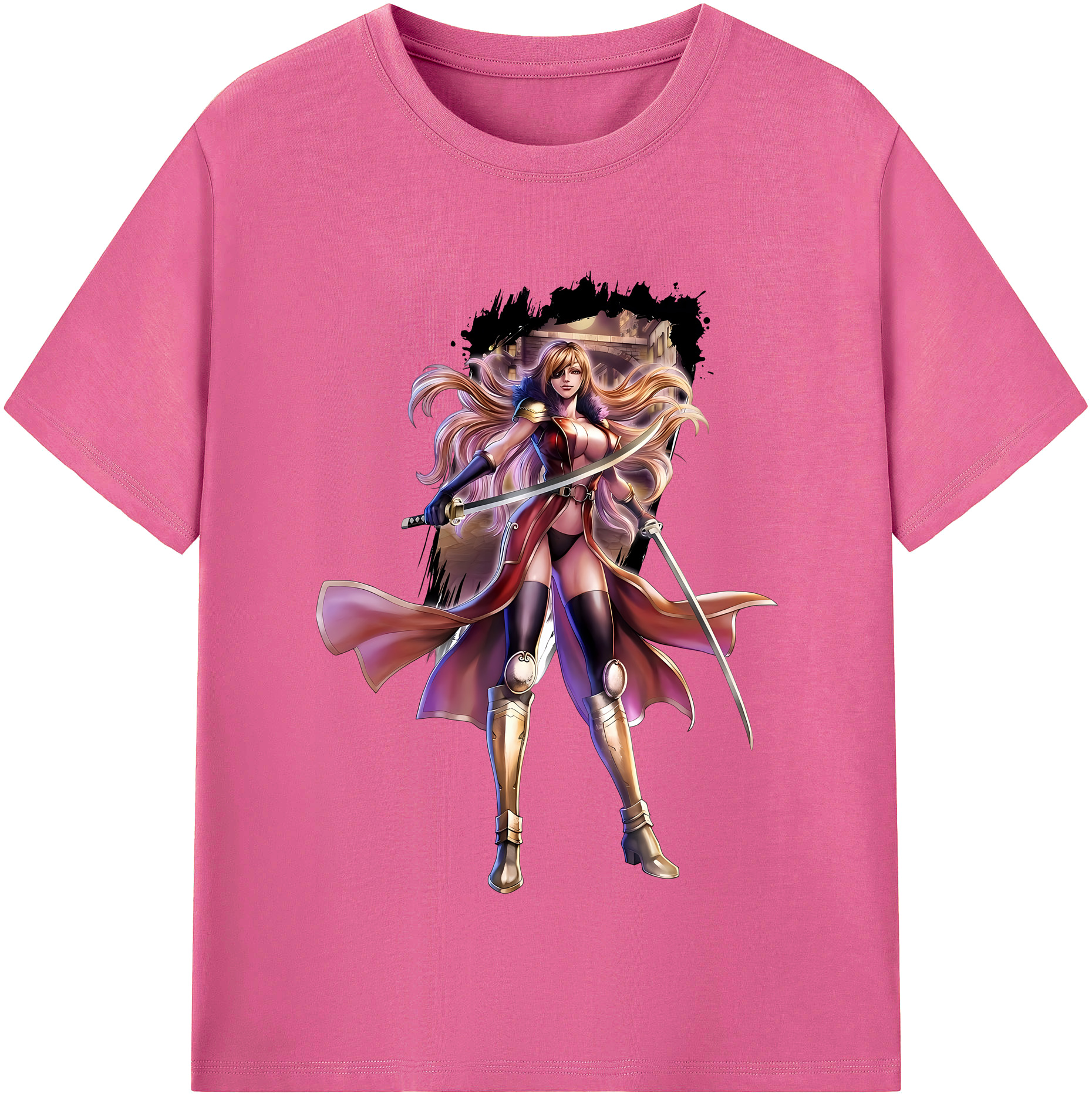 （画像用） 北斗の拳 Fist of the North Star レディースカジュアルプリントTシャツ（綿100％）