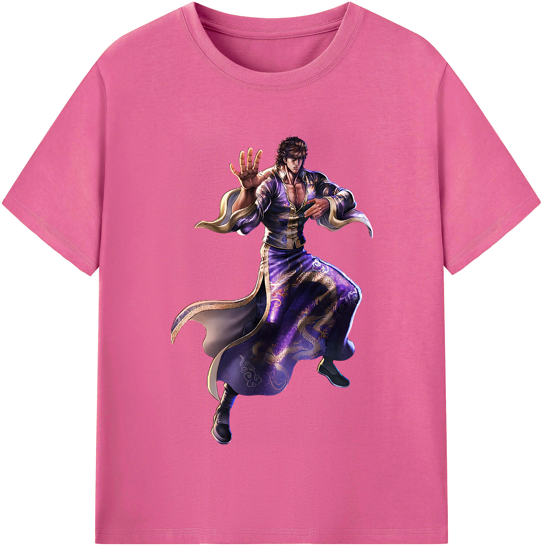 （画像用） 北斗の拳 Fist of the North Star レディースカジュアルプリントTシャツ（綿100％）