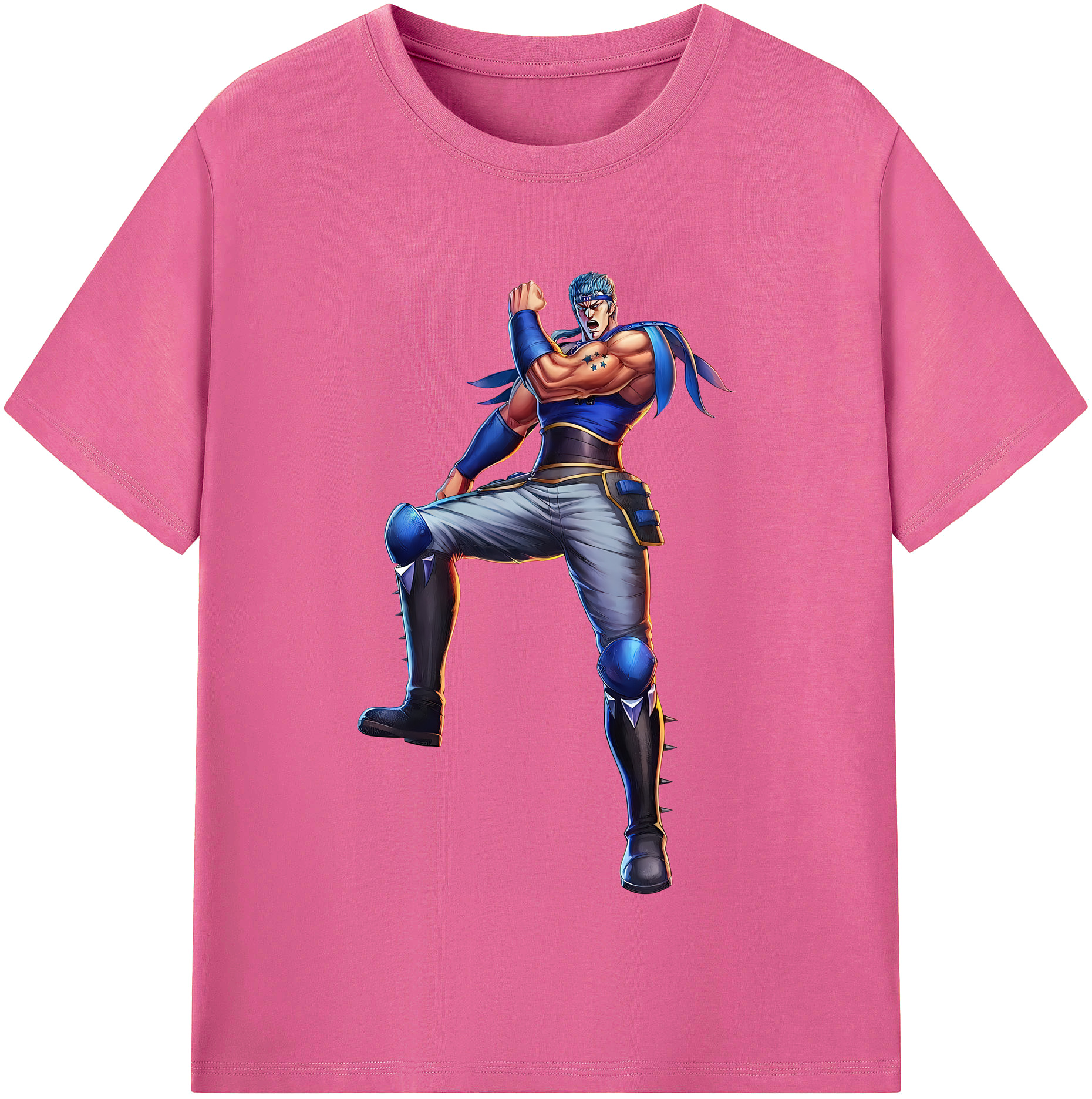 （画像用） 北斗の拳 Fist of the North Star レディースカジュアルプリントTシャツ（綿100％）