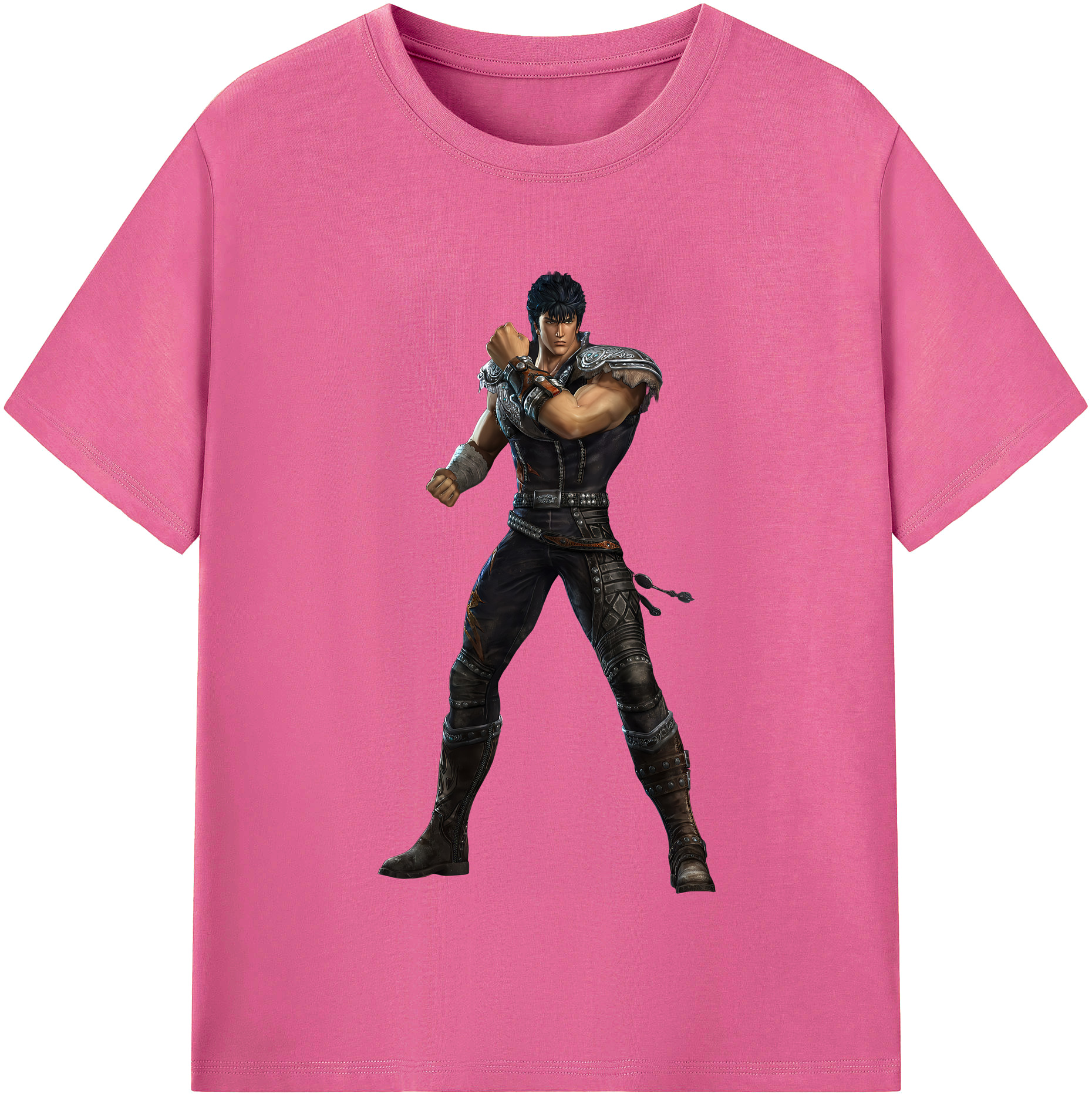 （画像用） 北斗の拳 Fist of the North Star レディースカジュアルプリントTシャツ（綿100％）