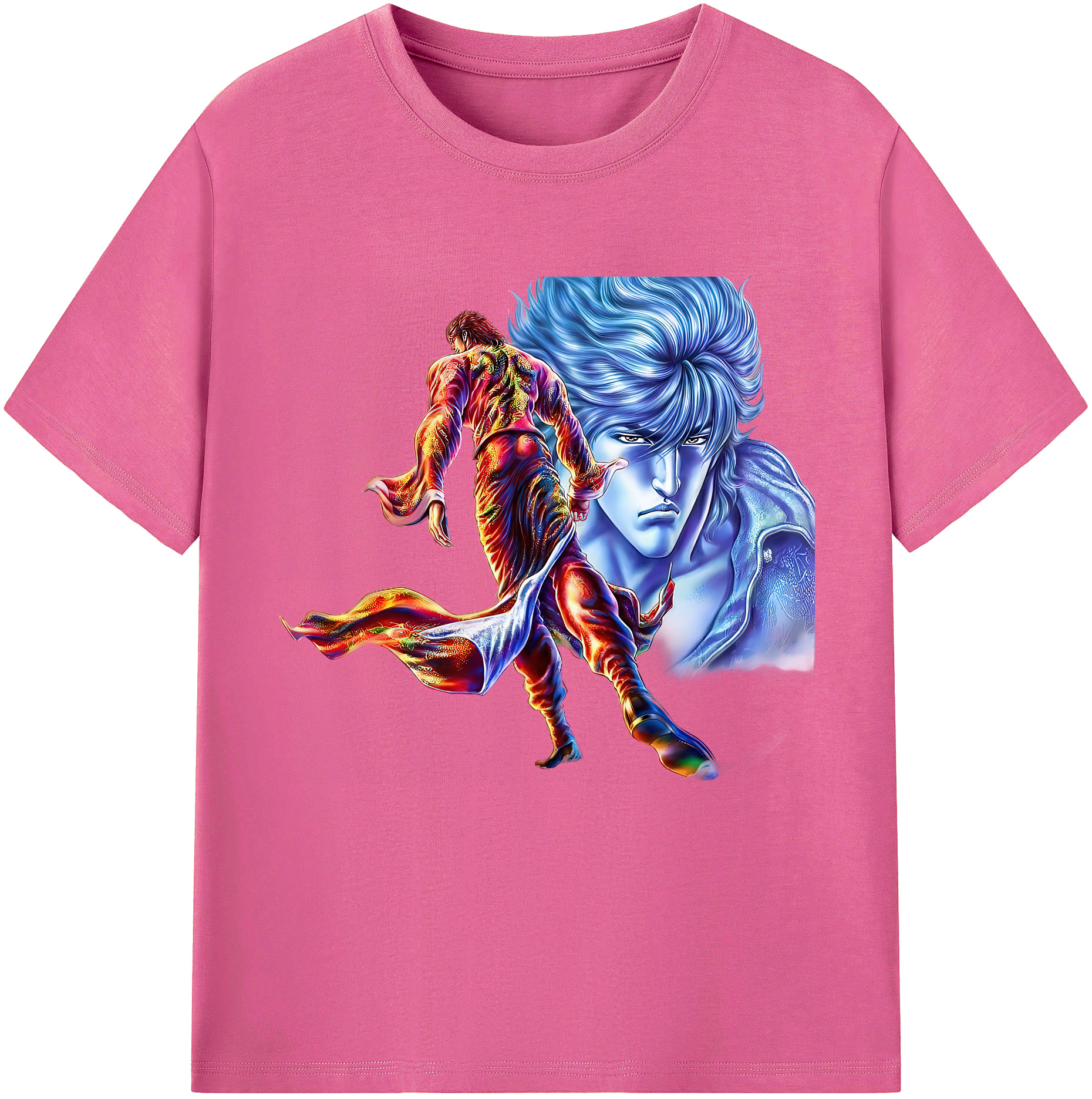 （画像用） 北斗の拳 Fist of the North Star レディースカジュアルプリントTシャツ（綿100％）