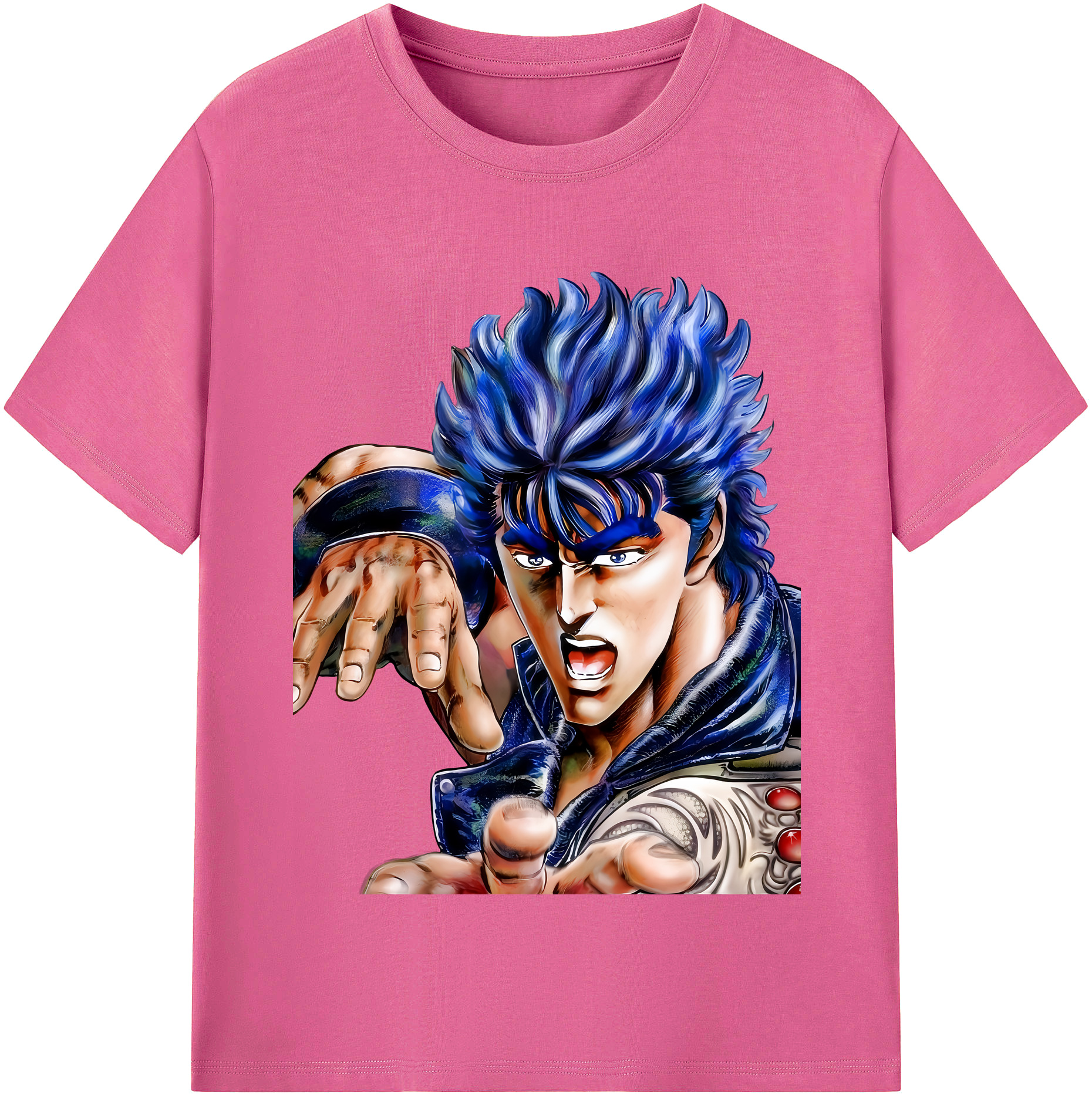（画像用） 北斗の拳 Fist of the North Star レディースカジュアルプリントTシャツ（綿100％）