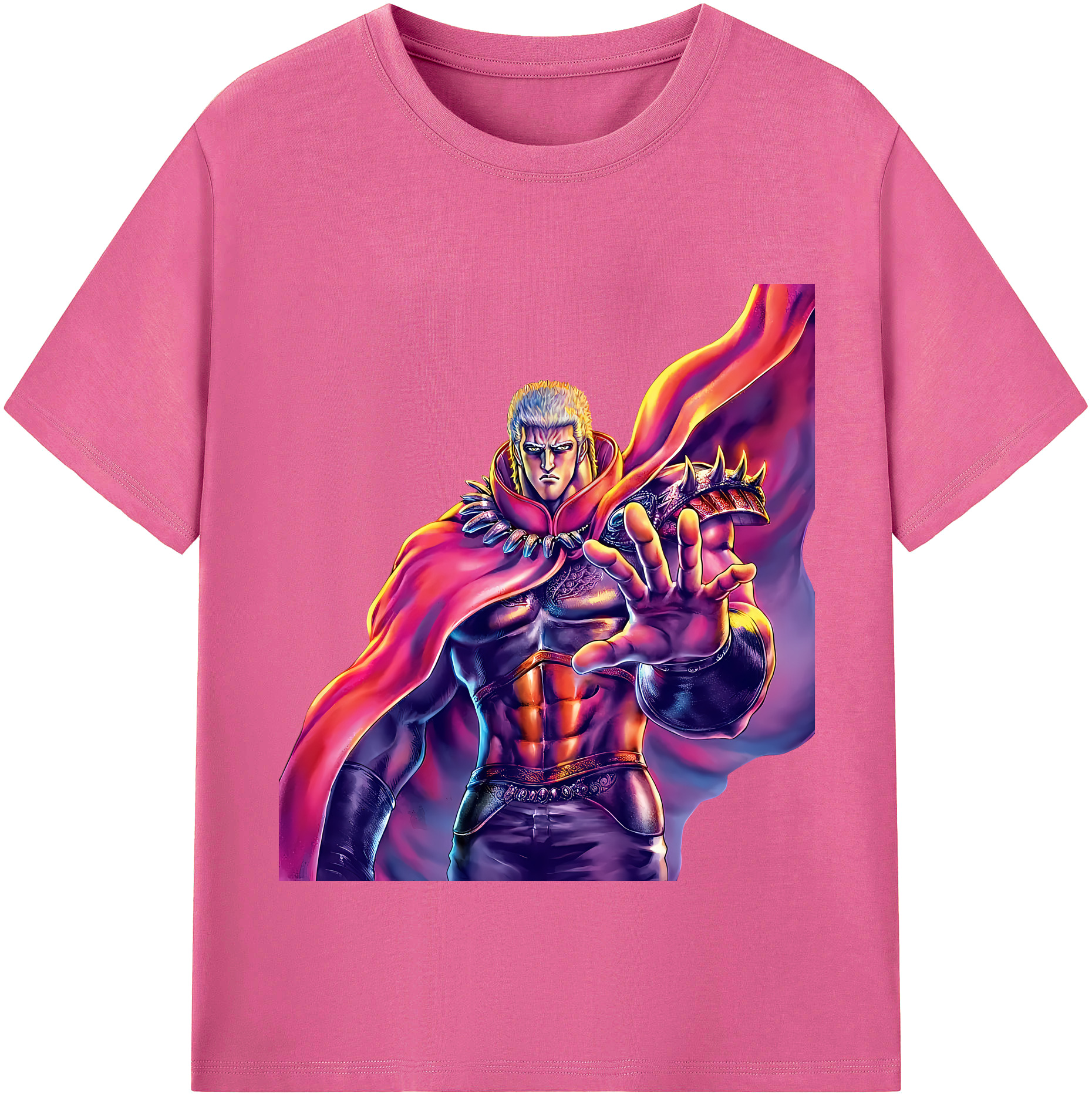 （画像用） 北斗の拳 Fist of the North Star レディースカジュアルプリントTシャツ（綿100％）