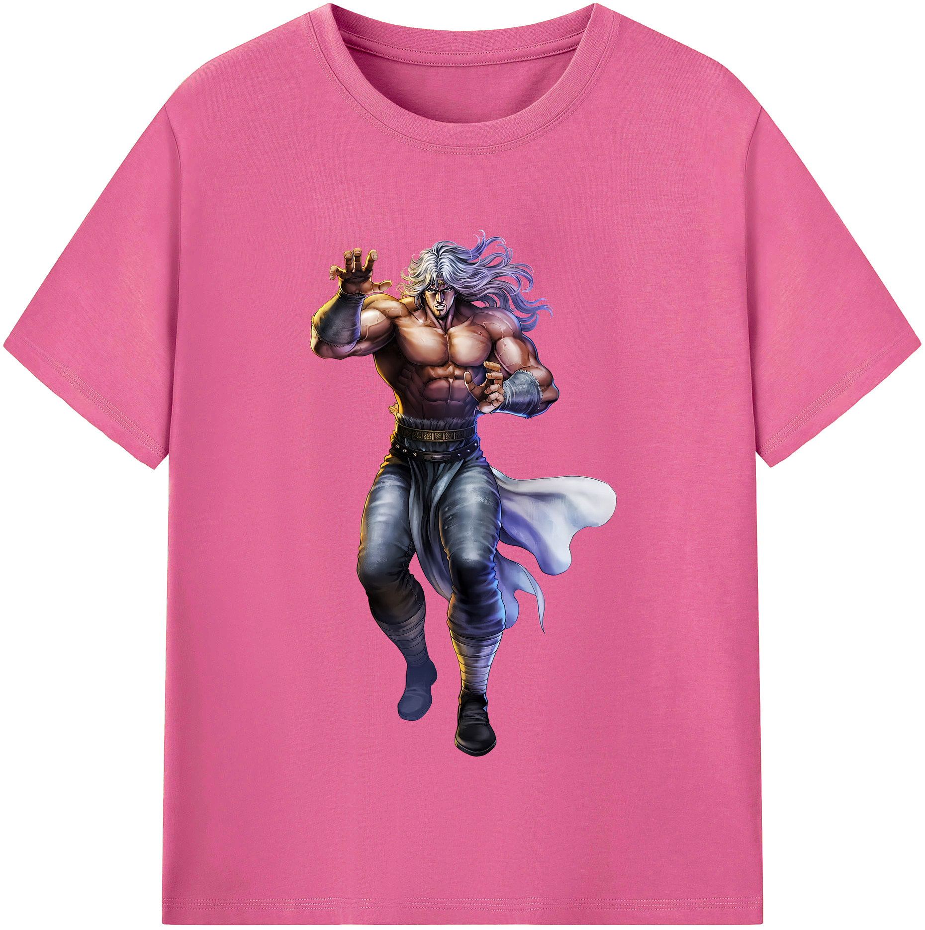 （画像用） 北斗の拳 Fist of the North Star レディースカジュアルプリントTシャツ（綿100％）