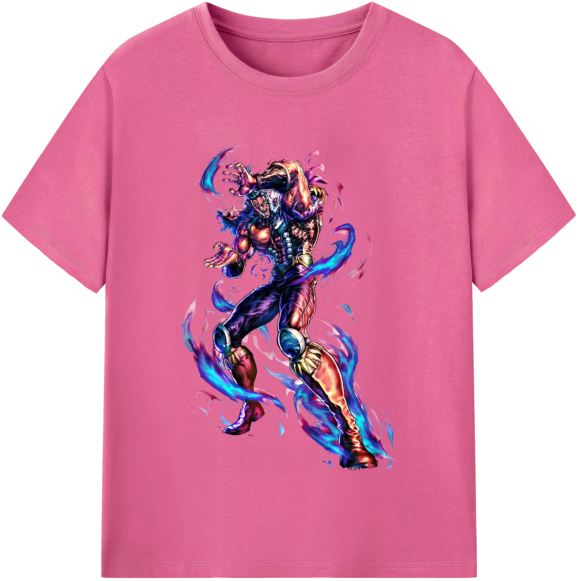 （画像用） 北斗の拳 Fist of the North Star レディースカジュアルプリントTシャツ（綿100％）