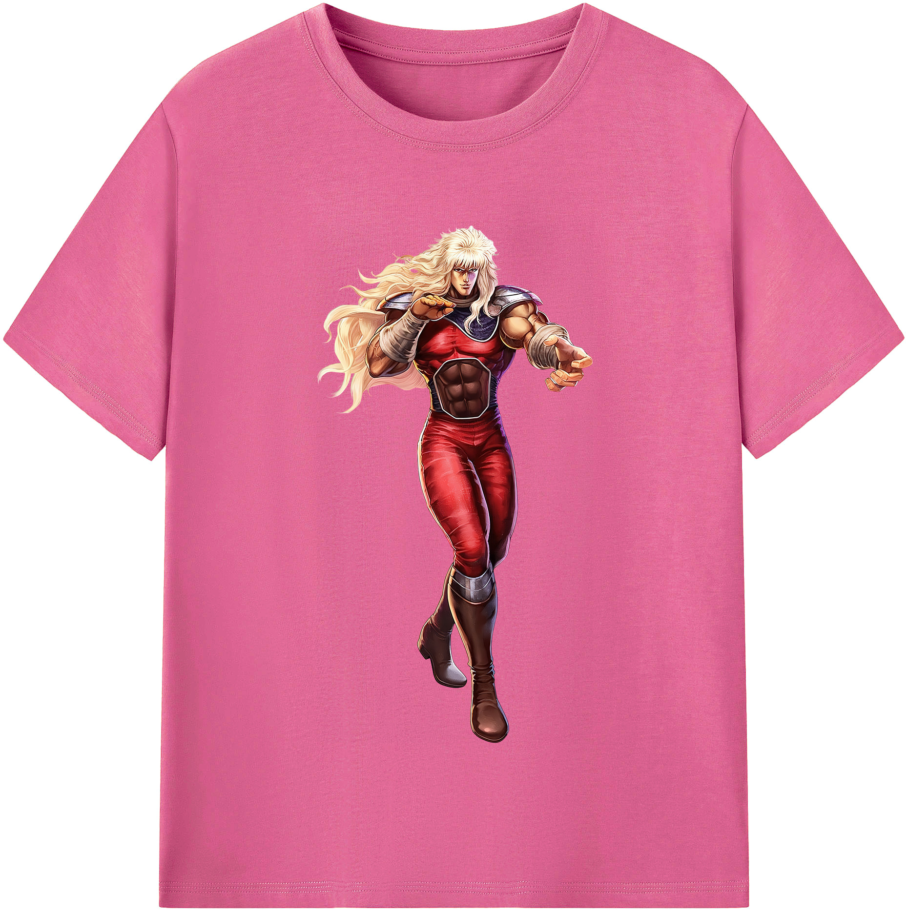 （画像用） 北斗の拳 Fist of the North Star レディースカジュアルプリントTシャツ（綿100％）