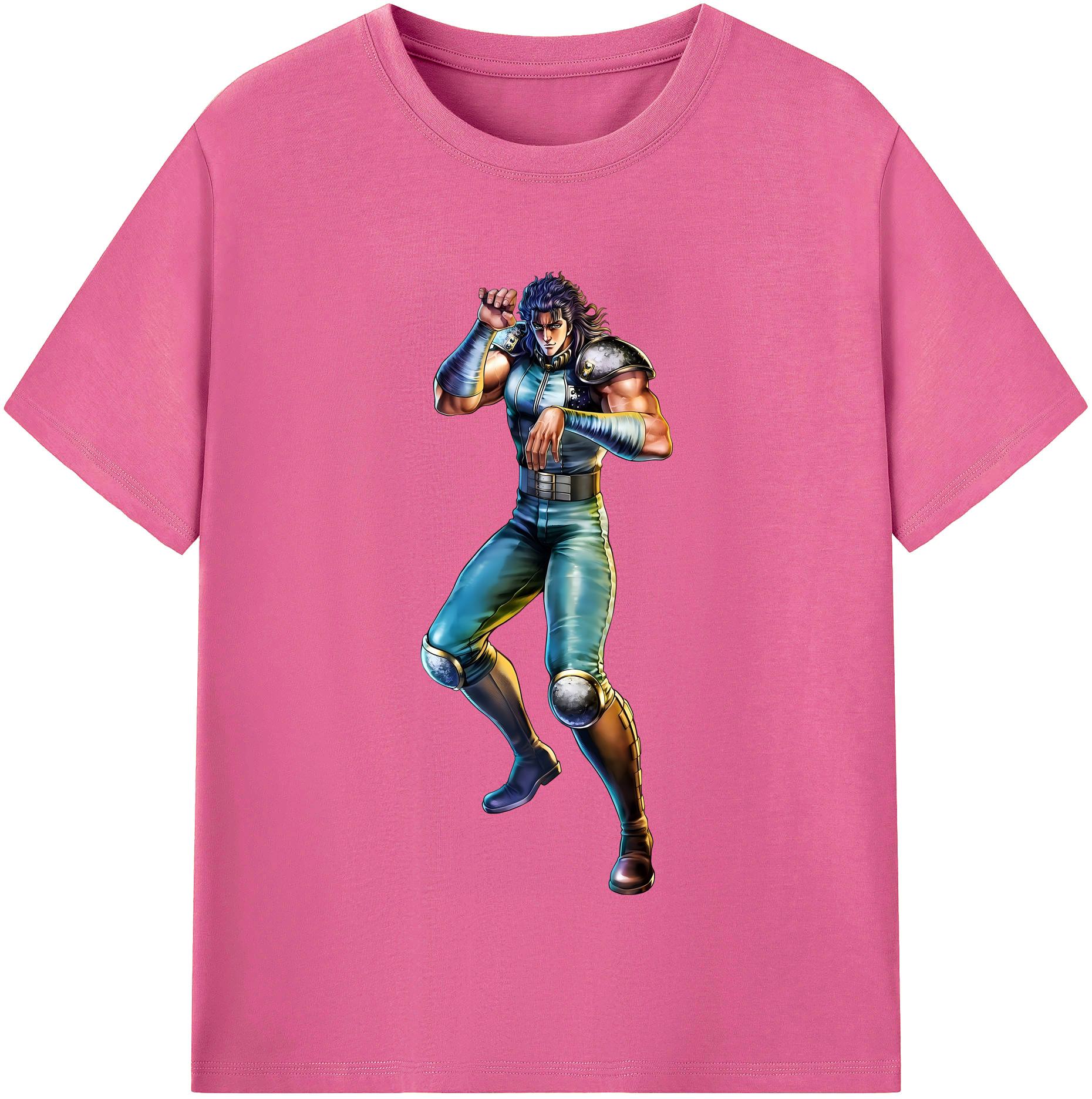 （画像用） 北斗の拳 Fist of the North Star レディースカジュアルプリントTシャツ（綿100％）