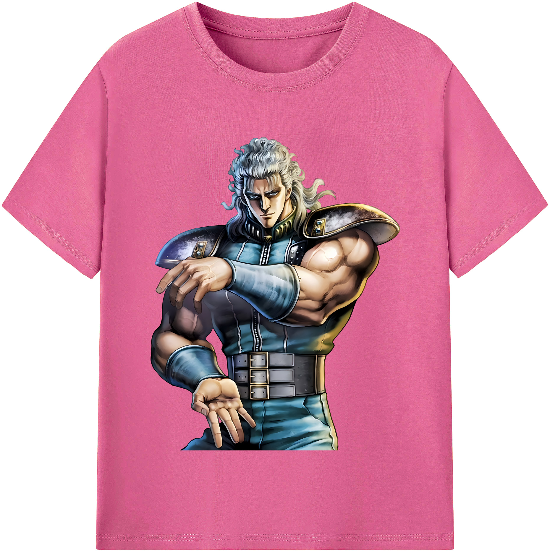 （画像用） 北斗の拳 Fist of the North Star レディースカジュアルプリントTシャツ（綿100％）