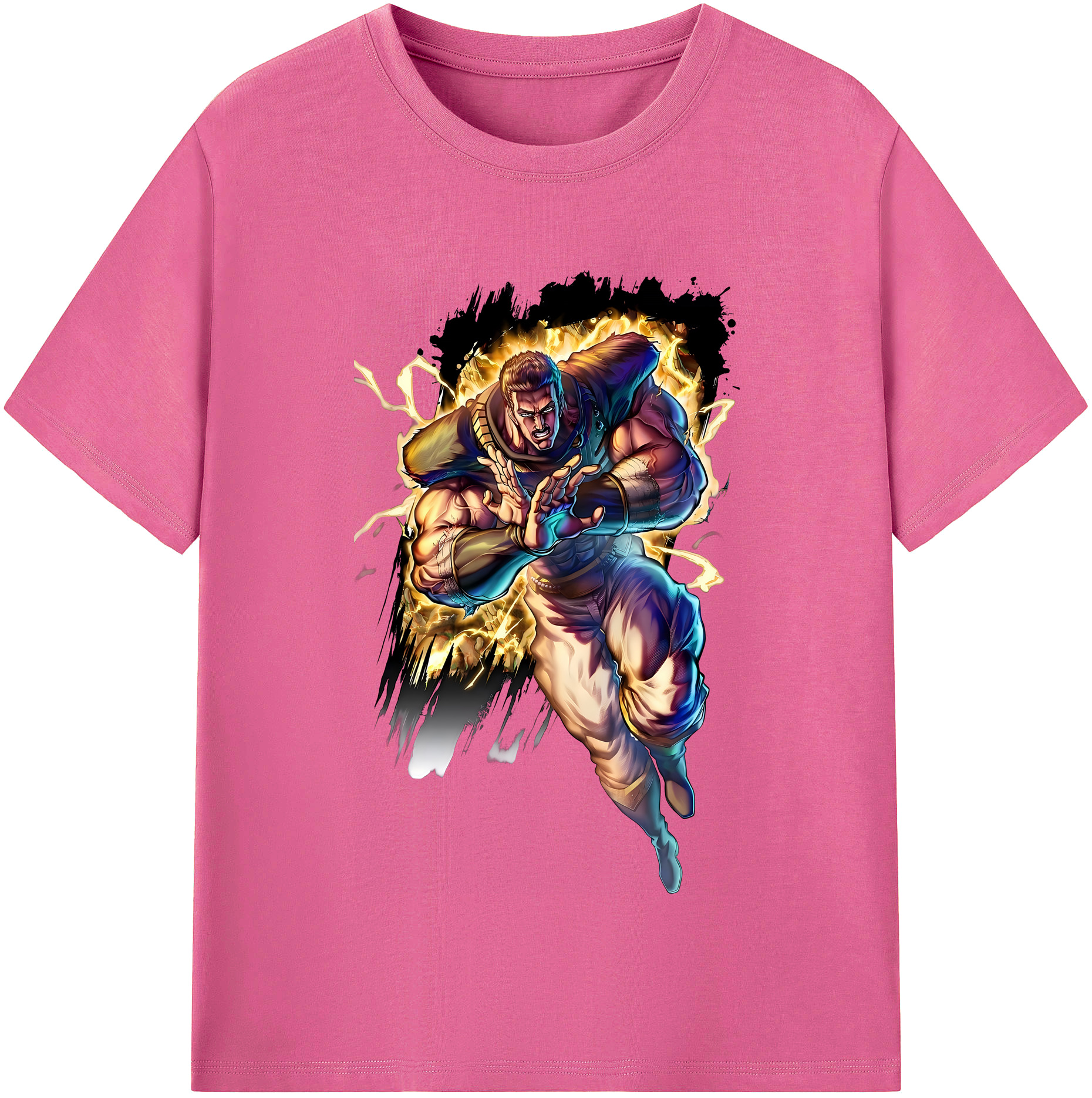（画像用） 北斗の拳 Fist of the North Star レディースカジュアルプリントTシャツ（綿100％）