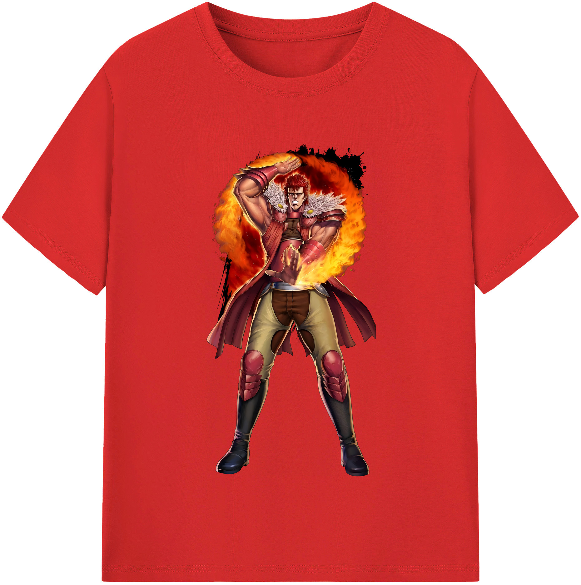 （画像用） 北斗の拳 Fist of the North Star レディースカジュアルプリントTシャツ（綿100％）