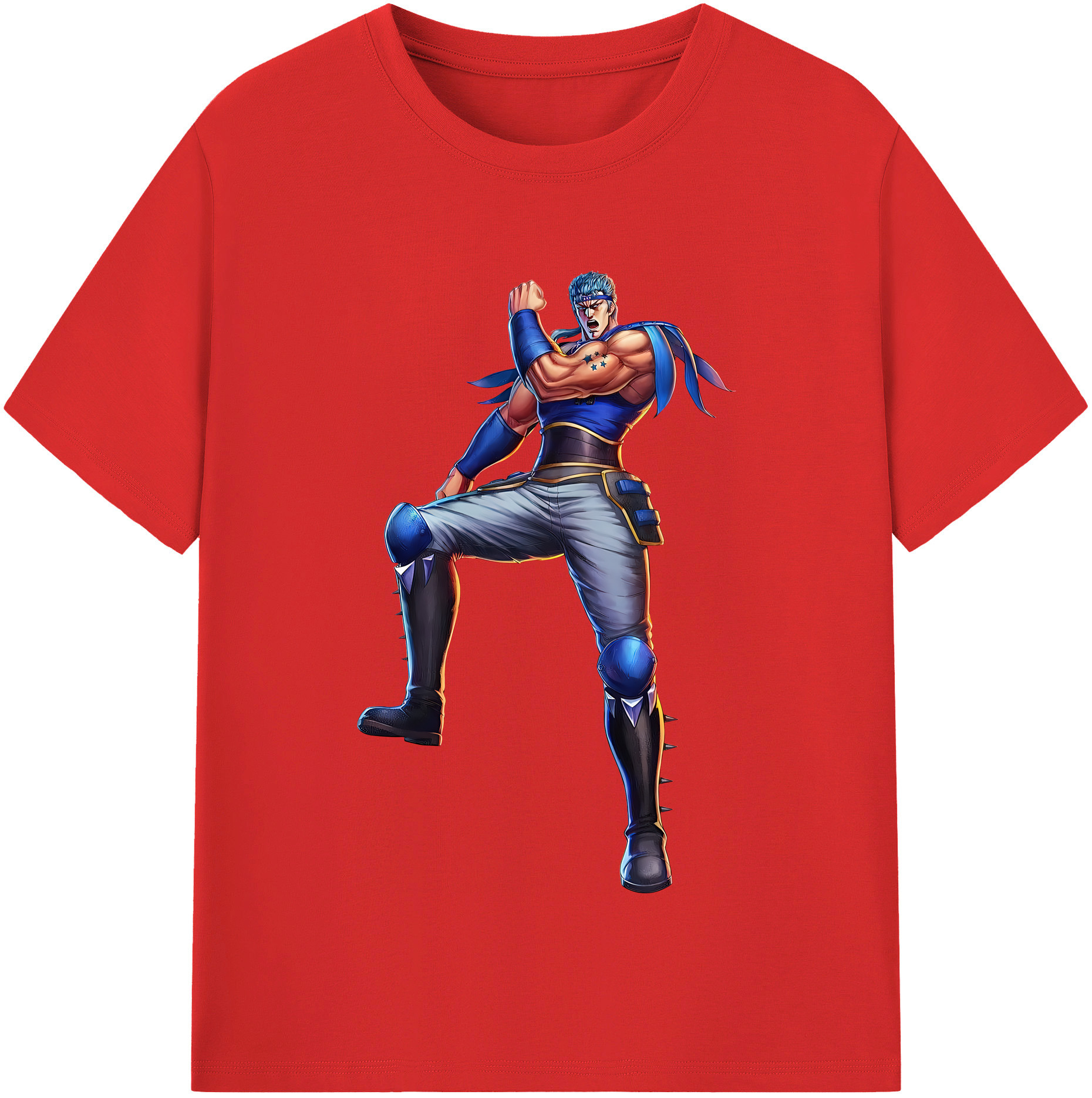 （画像用） 北斗の拳 Fist of the North Star レディースカジュアルプリントTシャツ（綿100％）